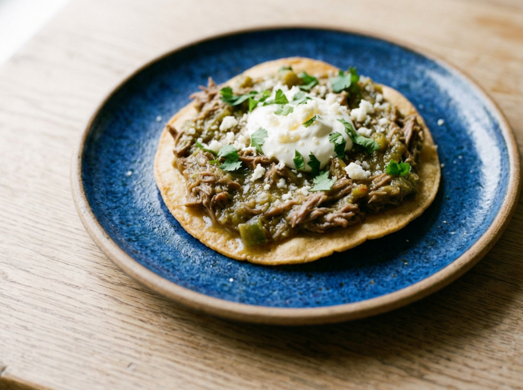 Green Chili Beef Tostada Kit - 2 Tostada shells