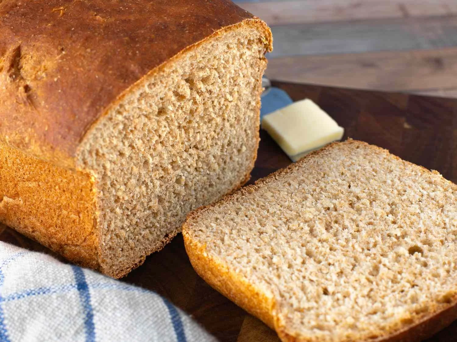Honey wheat bread loaf