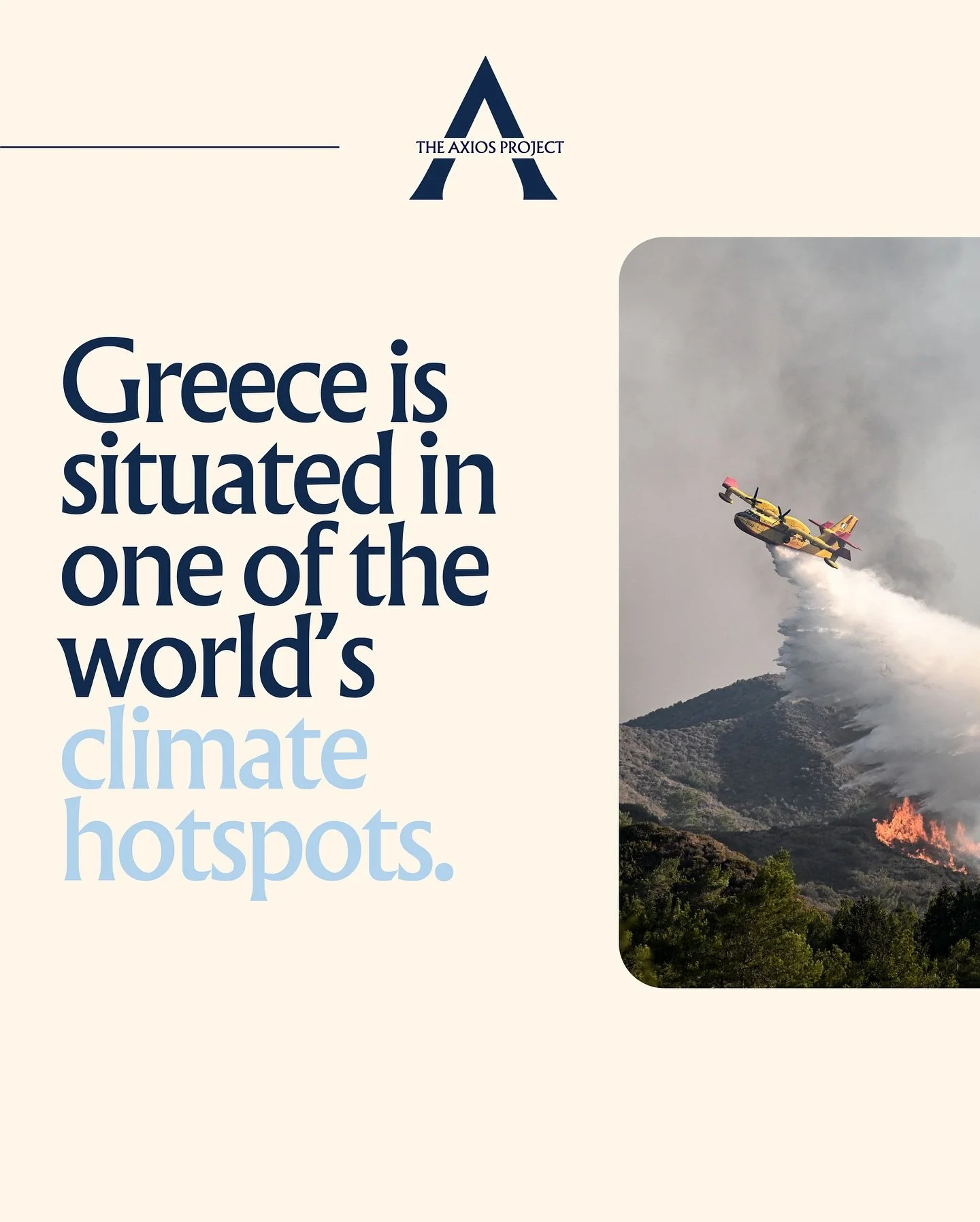 We&rsquo;ve all seen the images. Burning forests. Devastated villages.

Greece, situated in the Mediterranean Climate Hotspot, is facing rapidly rising temperatures. Each year brings hotter, drier summers, creating the perfect conditions for more dan