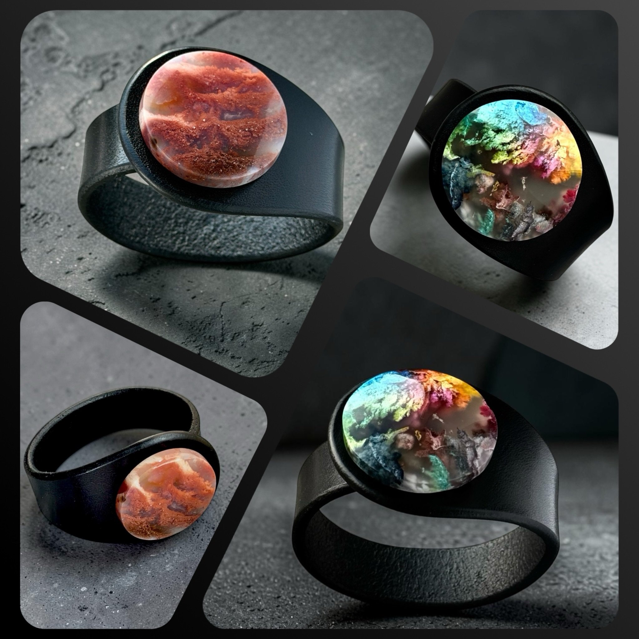 Two of my most favourite Plume Agate gemstones went yesterday to their new home and I could not have wished for a better one 💗. 
Plume agate is a variety of chalcedony known for its delicate, feathery inclusions that look like smoke, clouds, or tiny