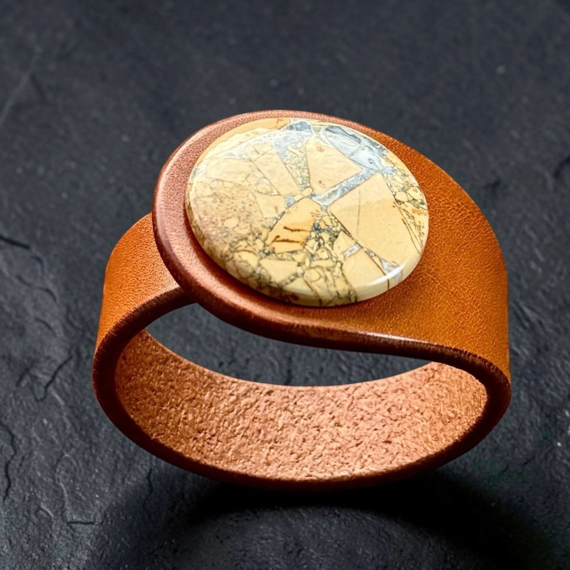 Natural-maligano-jasper-tan-leather-bracelet-front-view.jpg