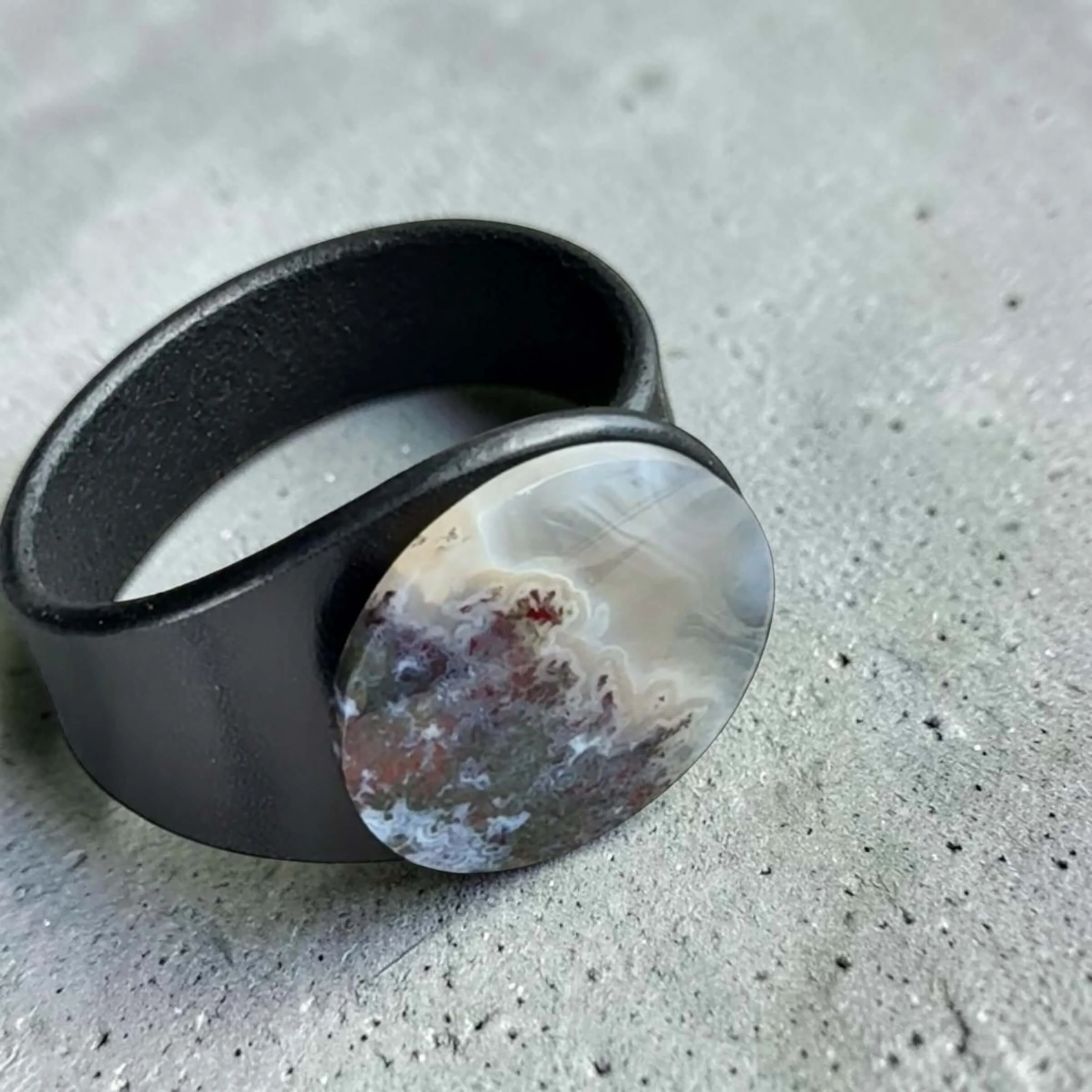 natural-moss-agate-black-leather-bracelet-made-by-freak-like-me.JPG