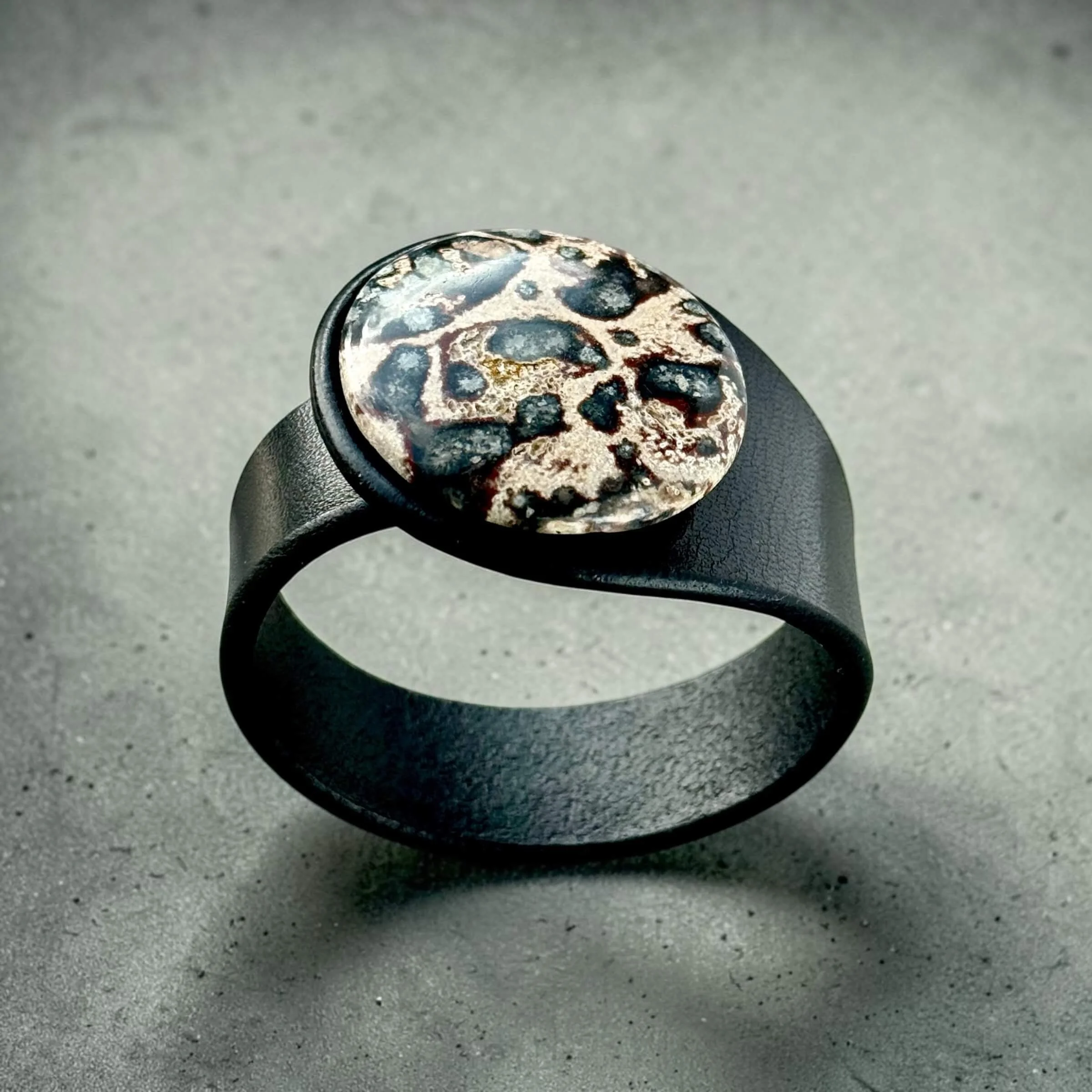 natural-viper-jasper-black-leather-bracelet-front-by-freak-like-me.JPG
