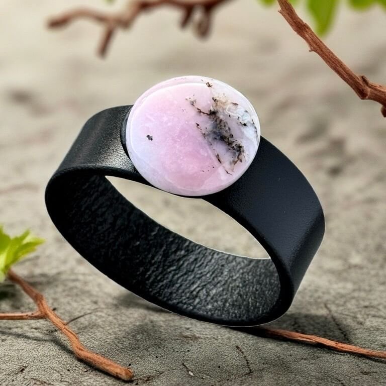 Natural-pink-opal-black-leather-bracelet.jpg