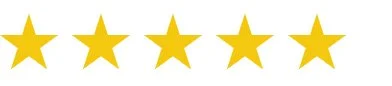 Five gold stars aligned horizontally.