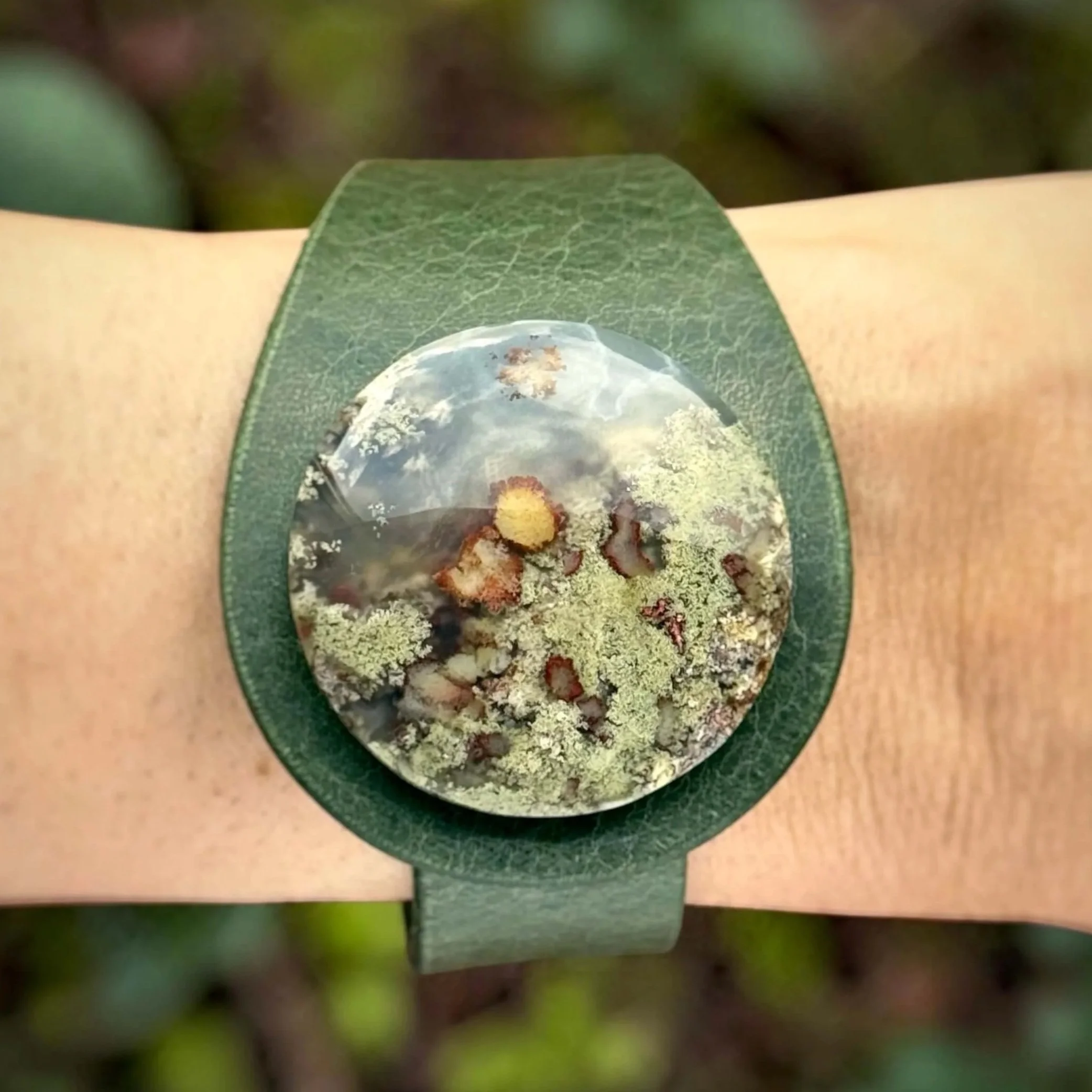 natural-scenic-moss-agate-green-leather-bracelet-on-wrist.jpg
