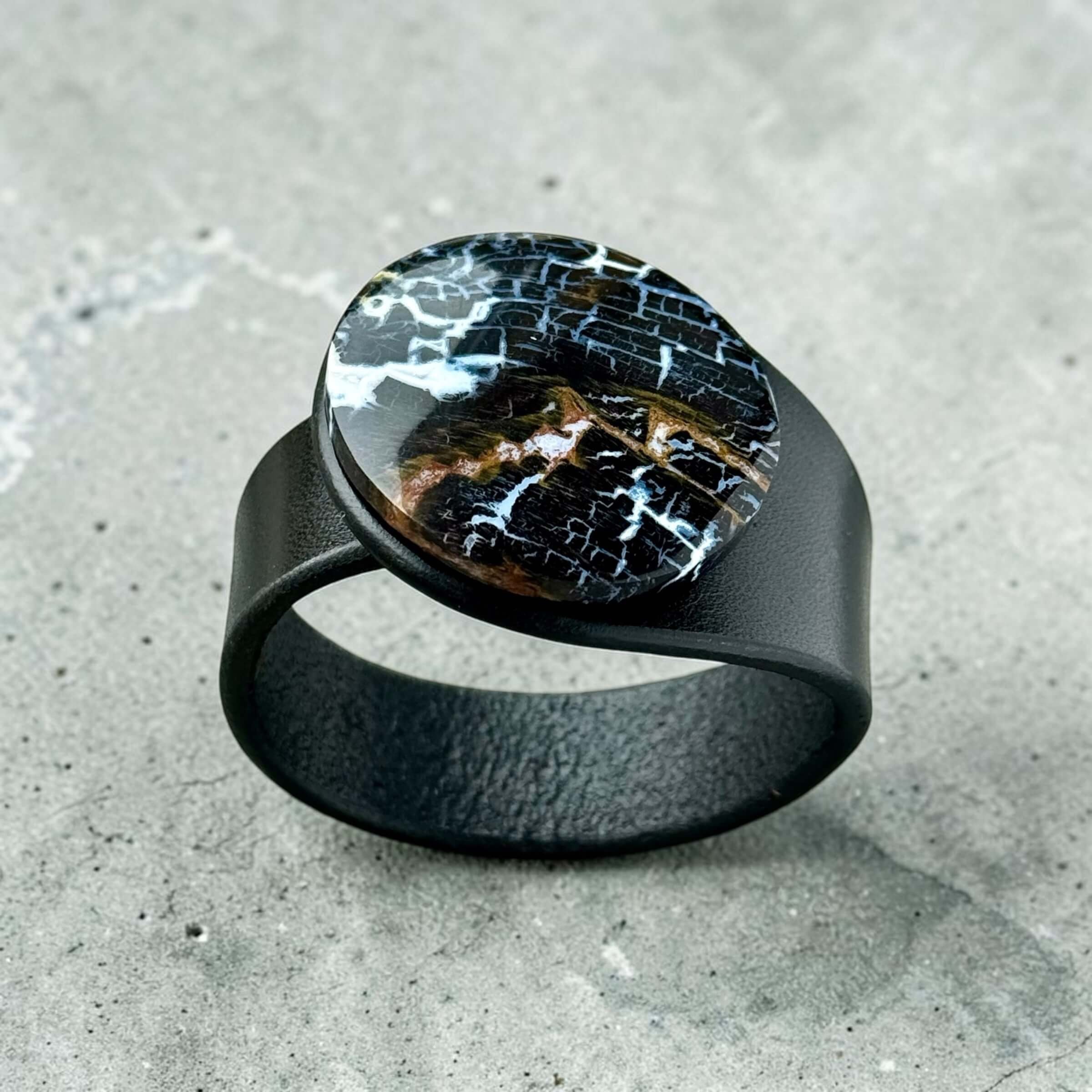 petrified-palmwood-black-leather-bracelet.JPG