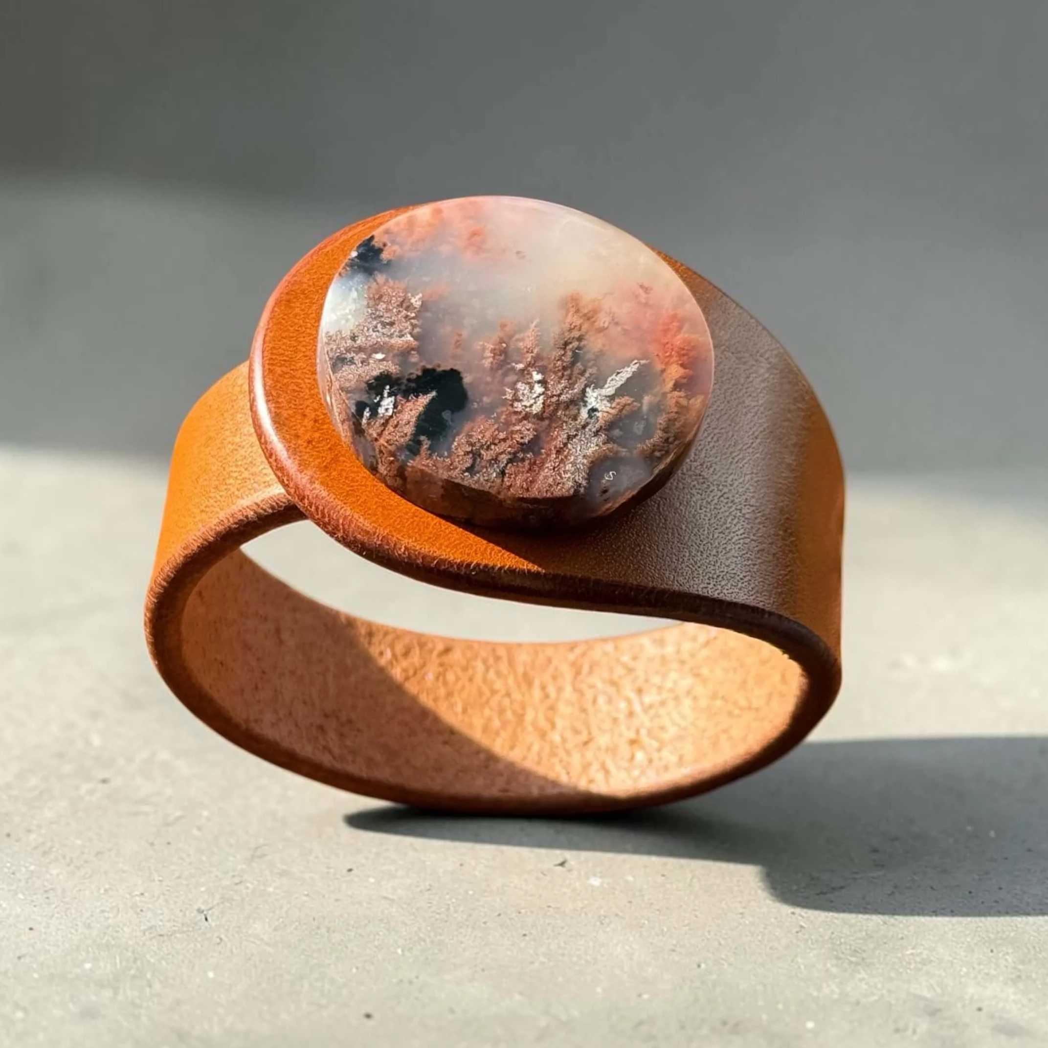 natural-plume-agate-tan-leather-bracelet-front.png