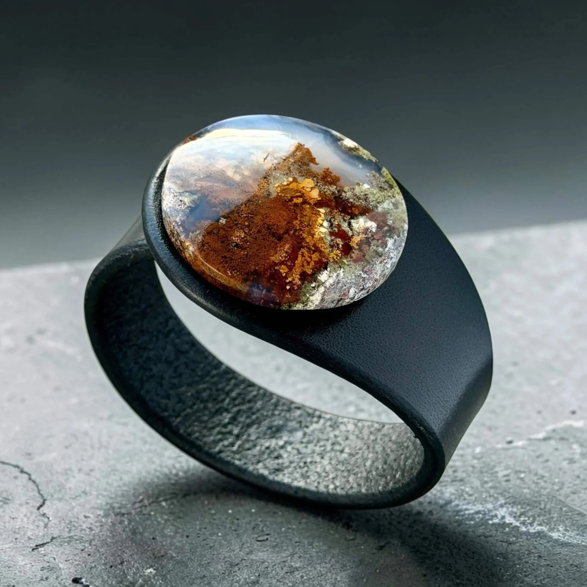 Scenic-moss-agate-black-leather-bracelet-profile.jpg