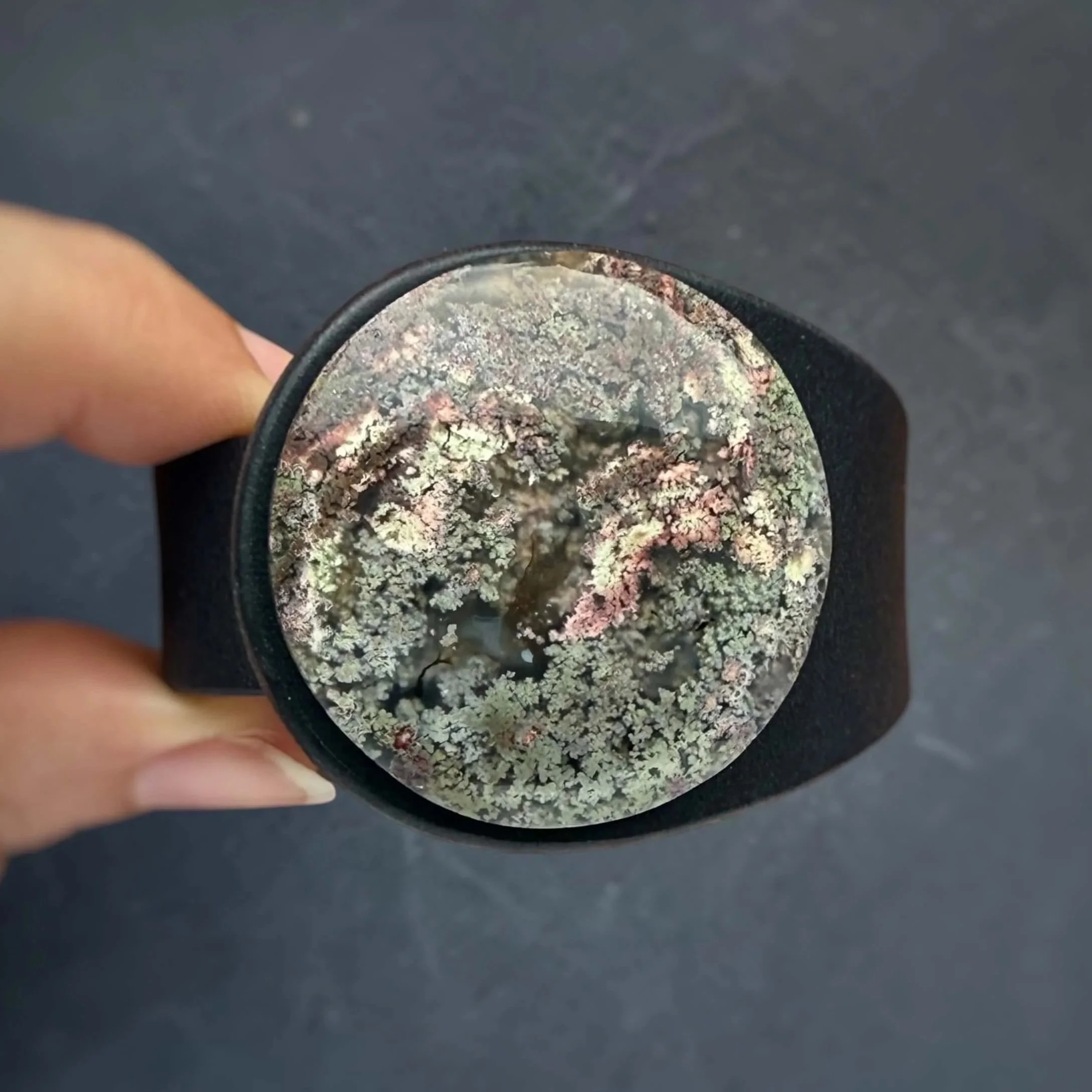 natural-scenic-moss-agate-black-leather-bracelet-from-above-.jpg