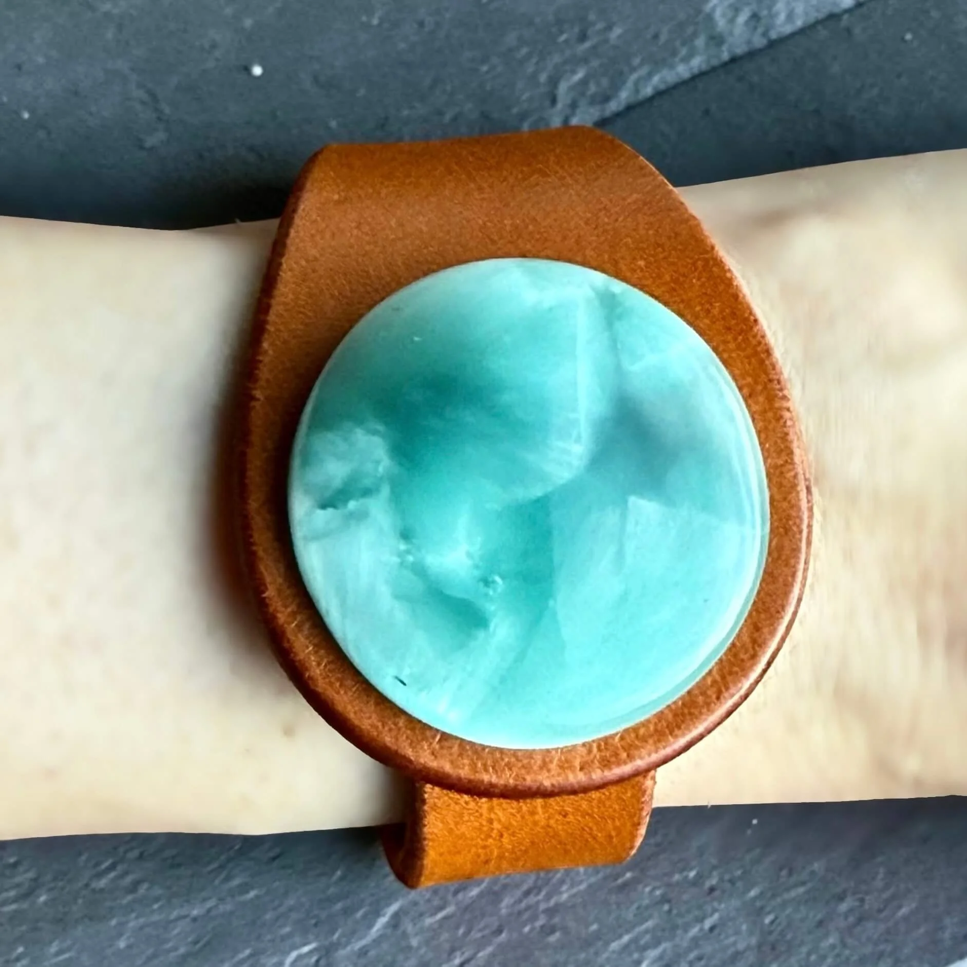 natural-hemimorphite-tan-leather-bracelet-on-wrist.jpg