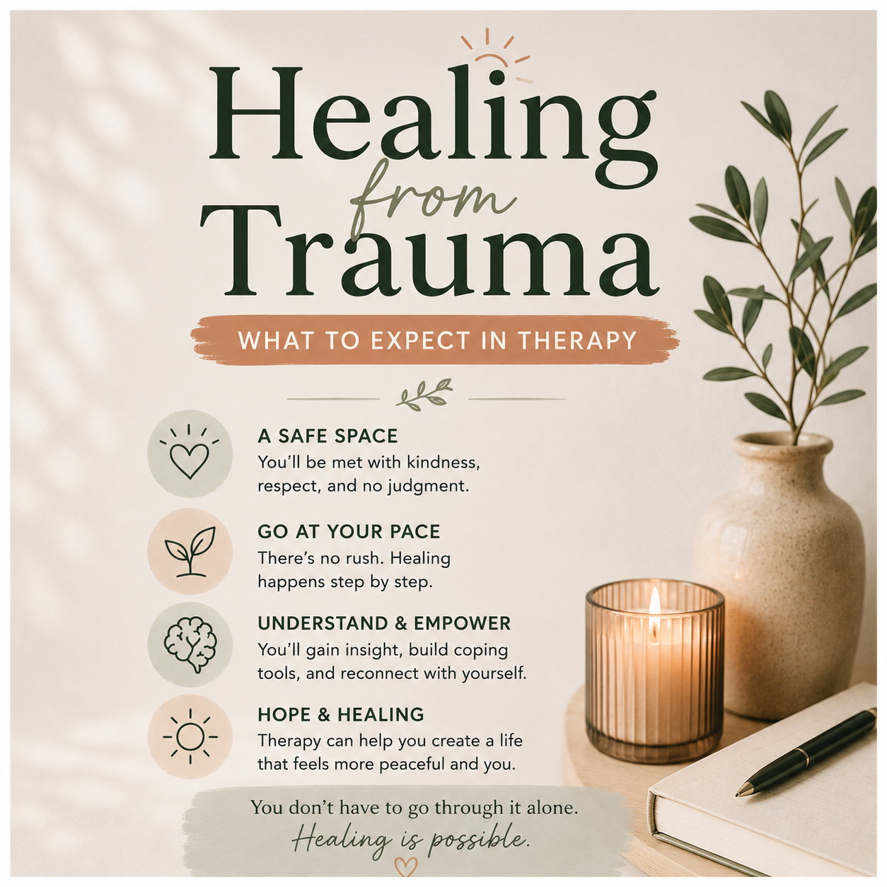 Healing from Trauma — What to Expect in Therapy