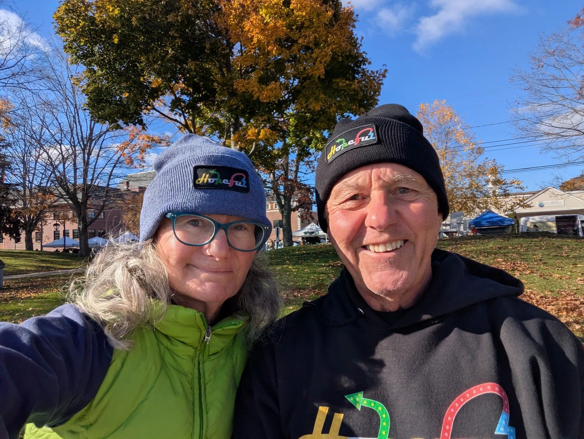 Heather blue and black Hopeful beanie Hopeful Maine.jpg