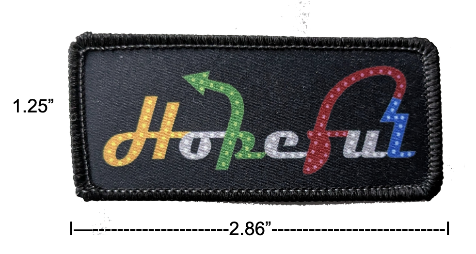 Sew-On Hopeful Patch (2.85" x  1.25")
