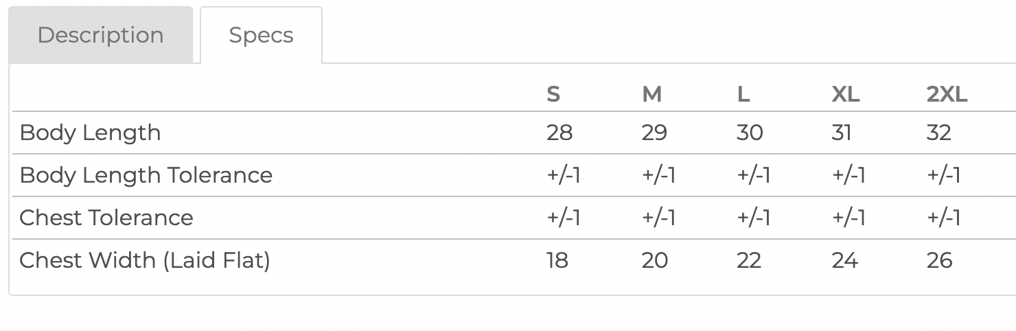 Gildan Ultra Cotton T-shirt Specifications Fit.png