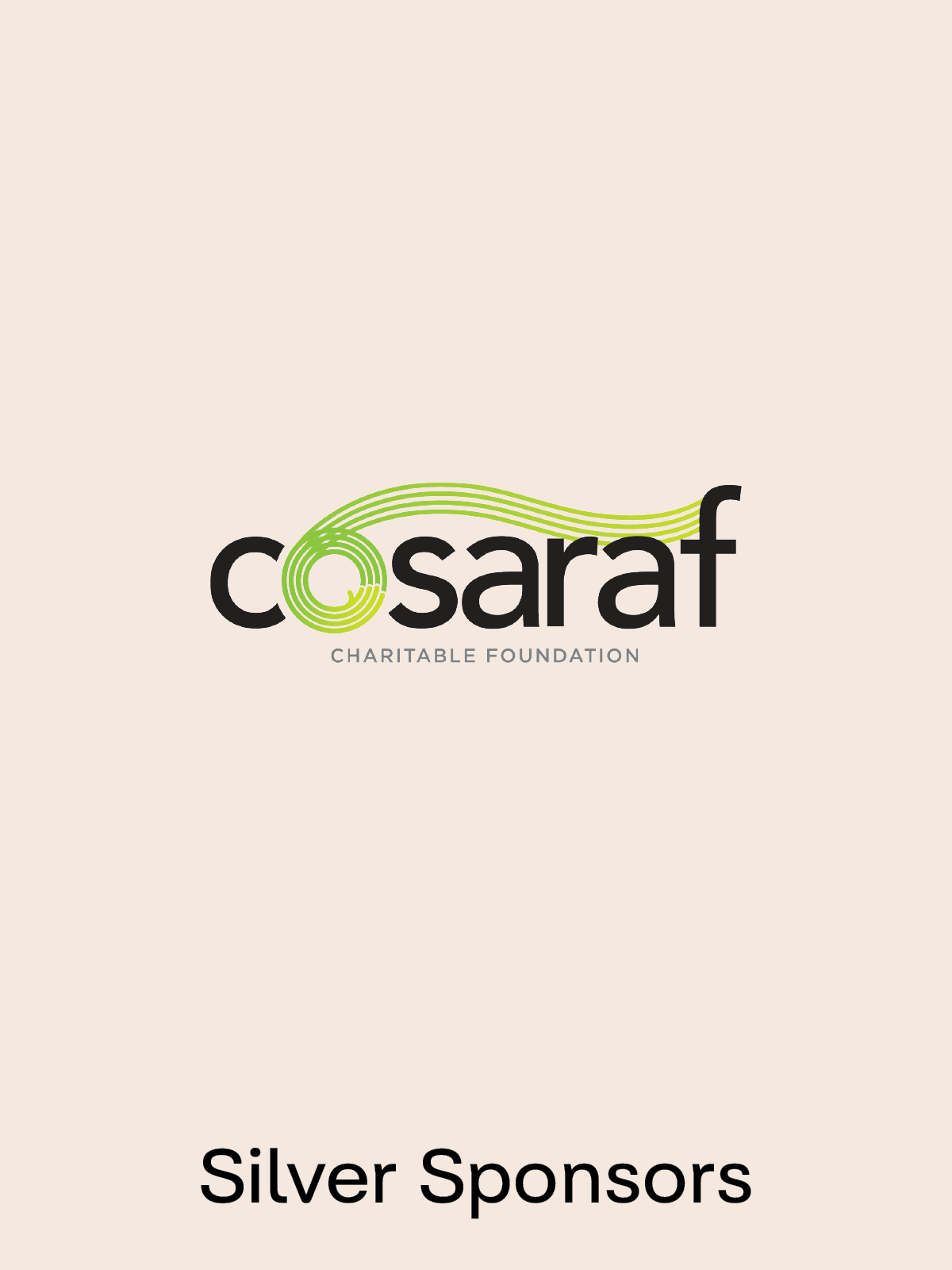 Cosaraf logo with wording "Silver Sponsors" at the bottom.