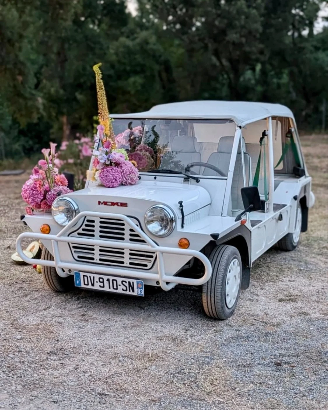 Quoi de plus charmant qu&rsquo;une Mini Moke pour c&eacute;l&eacute;brer votre amour ? 🤍

Ic&ocirc;ne vintage pleine de douceur, elle accompagne l&rsquo;arriv&eacute;e de la mari&eacute;e avec une touche d&rsquo;&eacute;l&eacute;gance et d&rsquo;ins