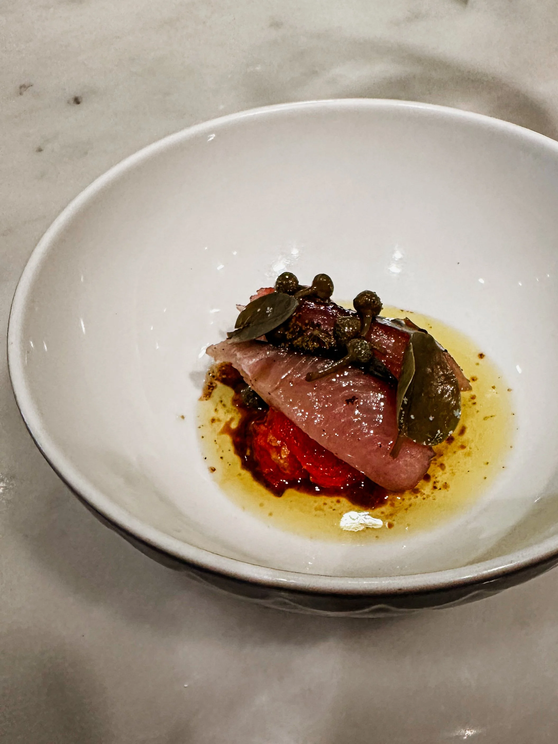 Dish on tasting menu from Sydney's St. Peter's