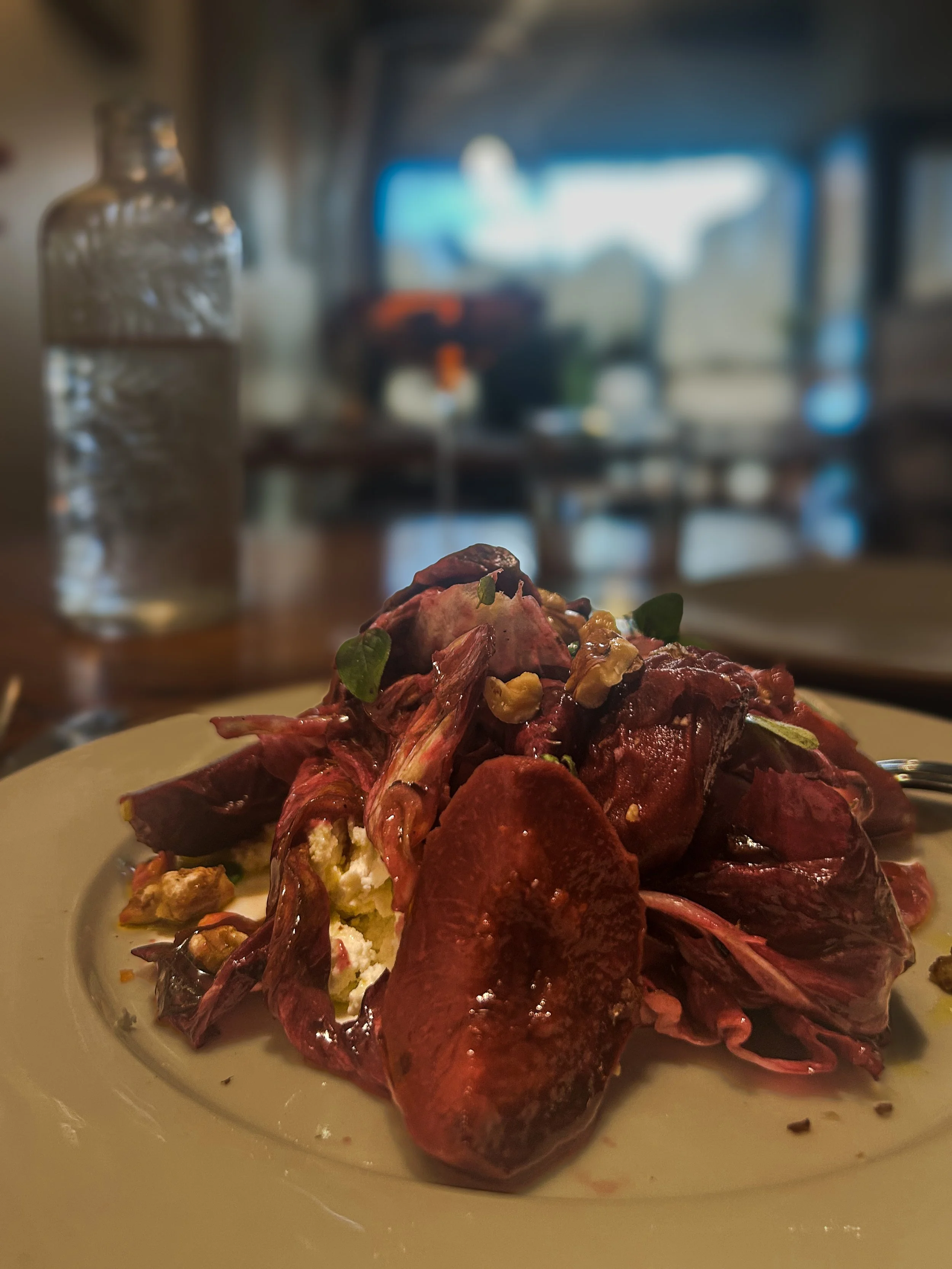 Purple Peach and Goat Cheese Salad from Gatherings in Christchurch, New Zealand