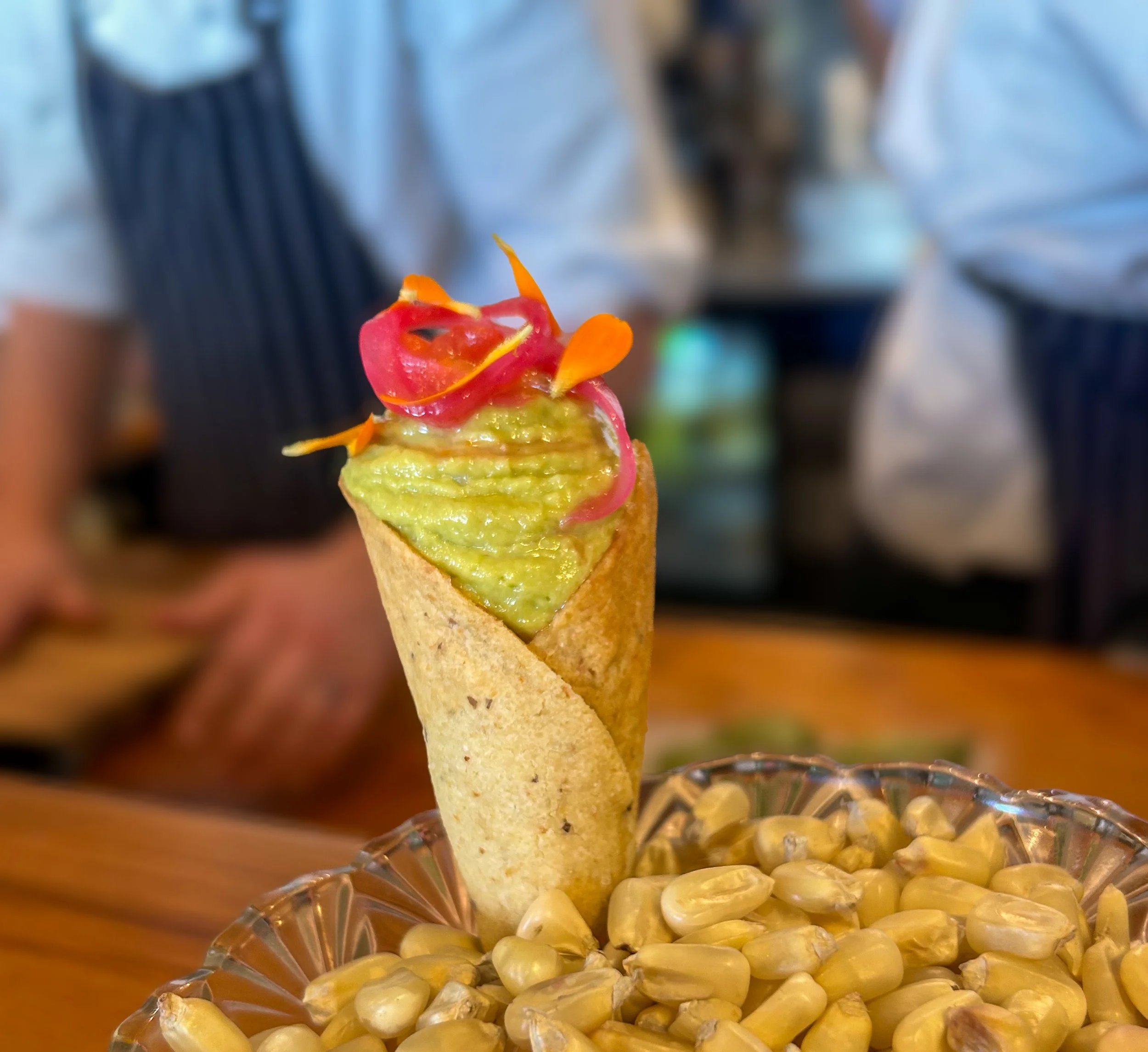 Smoked Fish with Avocado Cone at Graze in Wellington