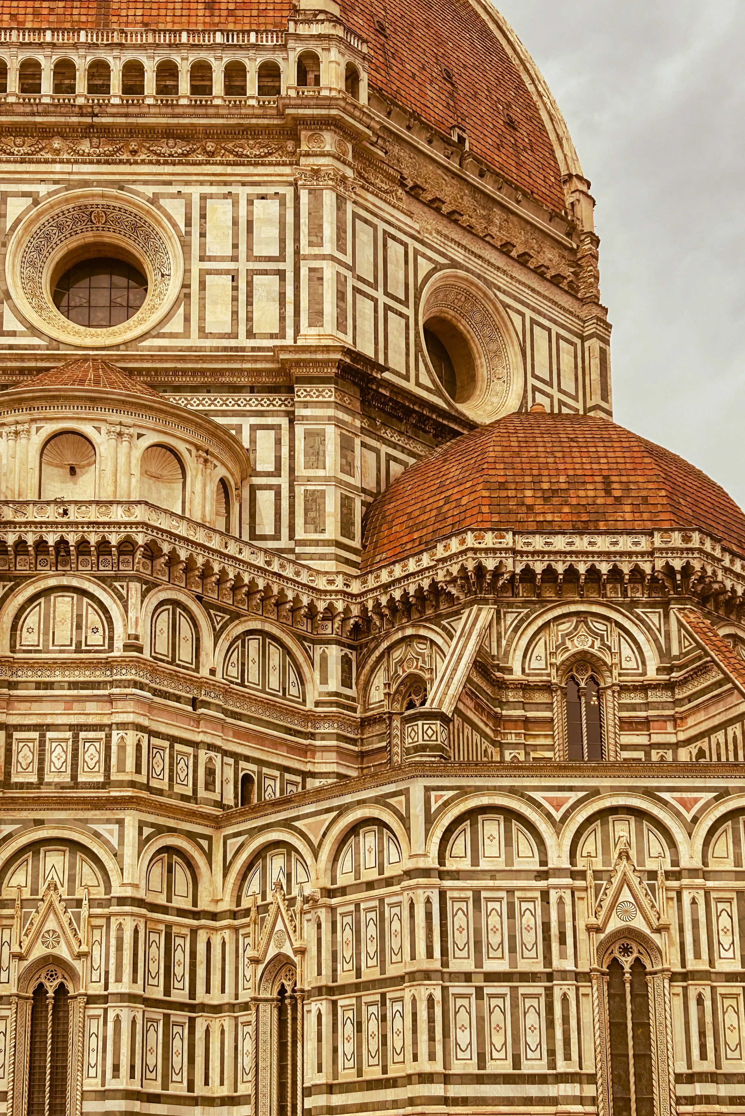 Close-up of the Duomo in Florence, Italy