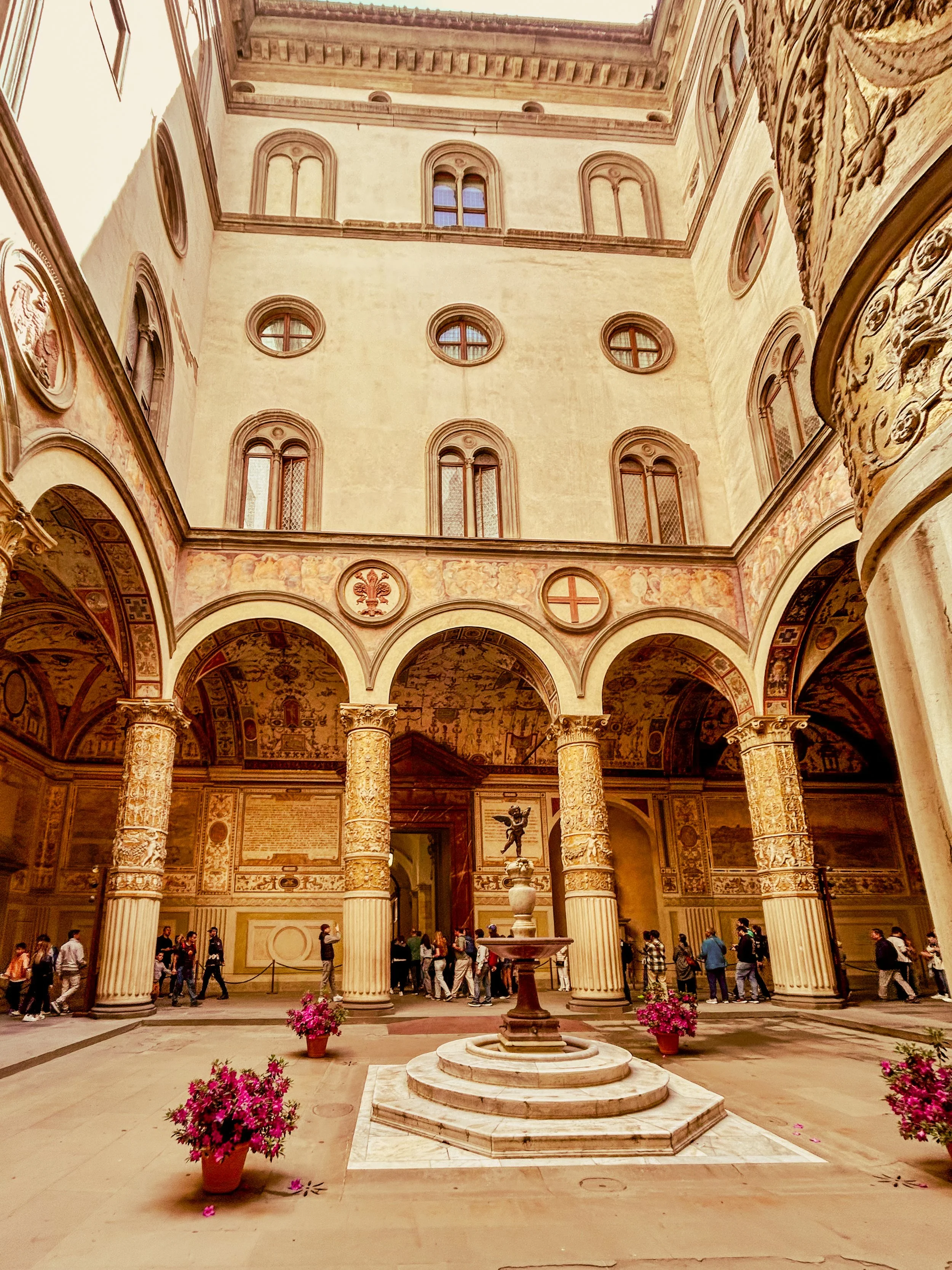 An Inner Courtyard Snapshot from Florence, Italy