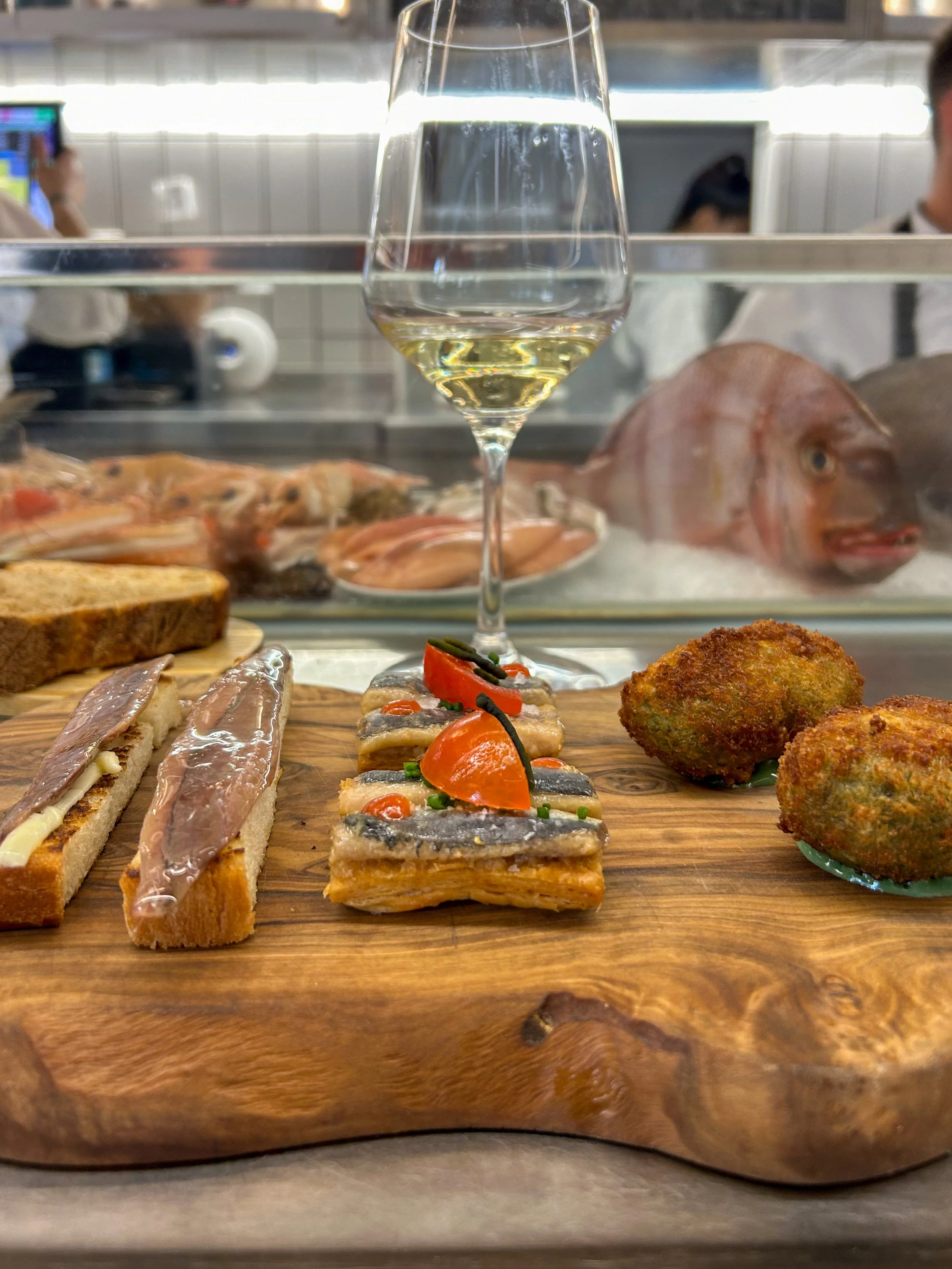 Tapas at La Barra de Cañabota in Seville, Spain