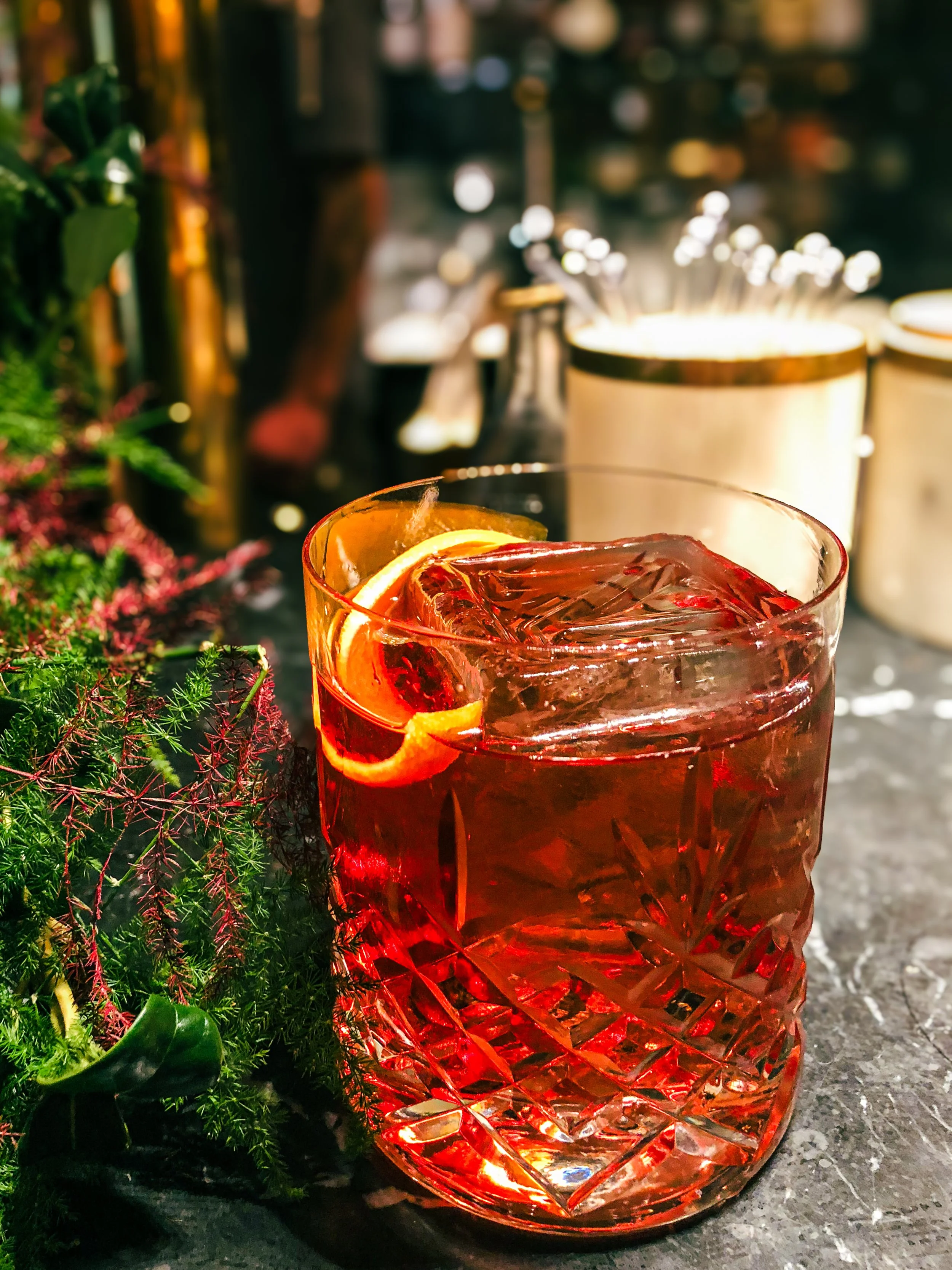 Negroni at The Nobis Bar in Copenhagen