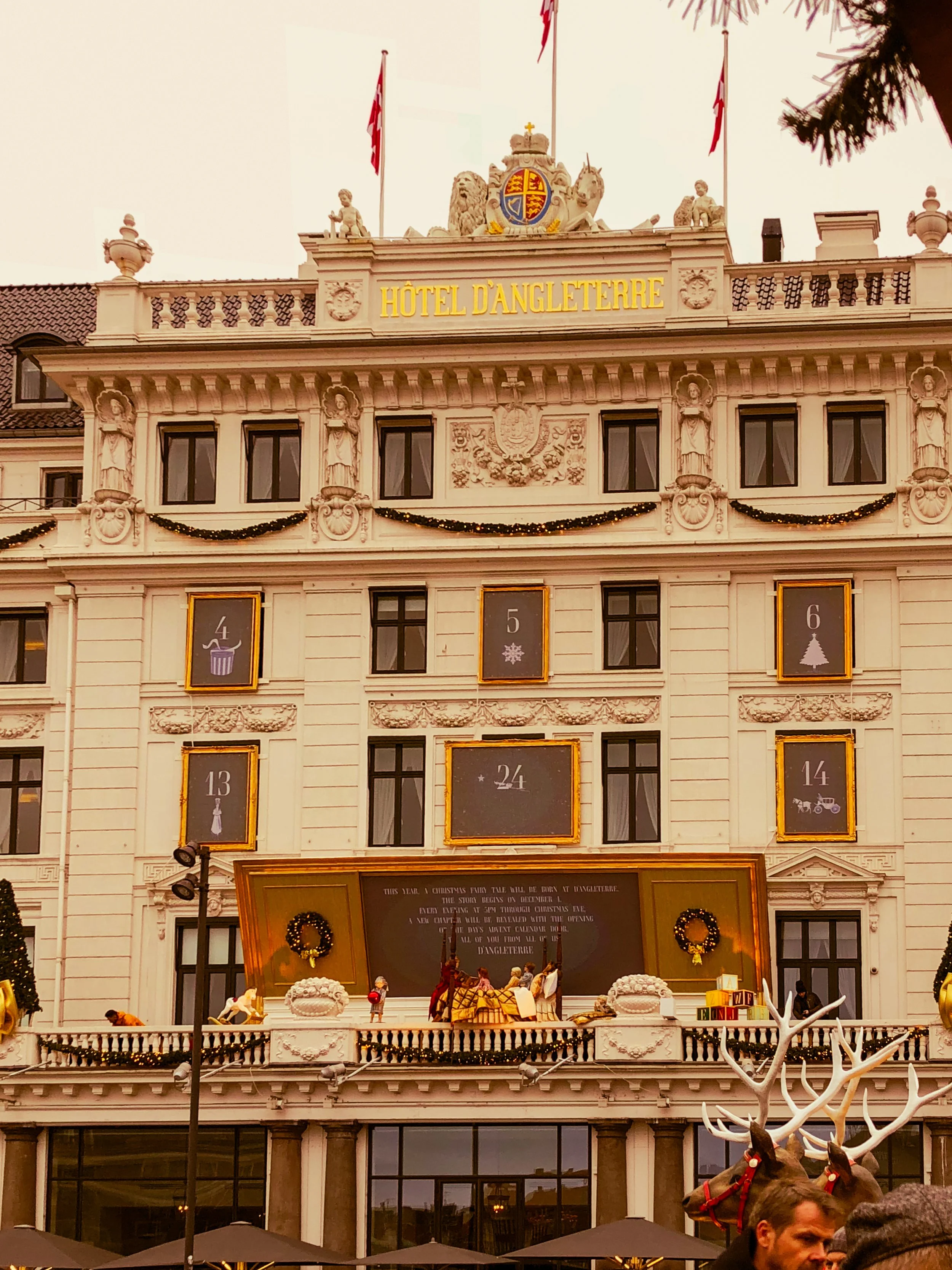 The Facade of Hotel d'Angleterre in Copenhagen