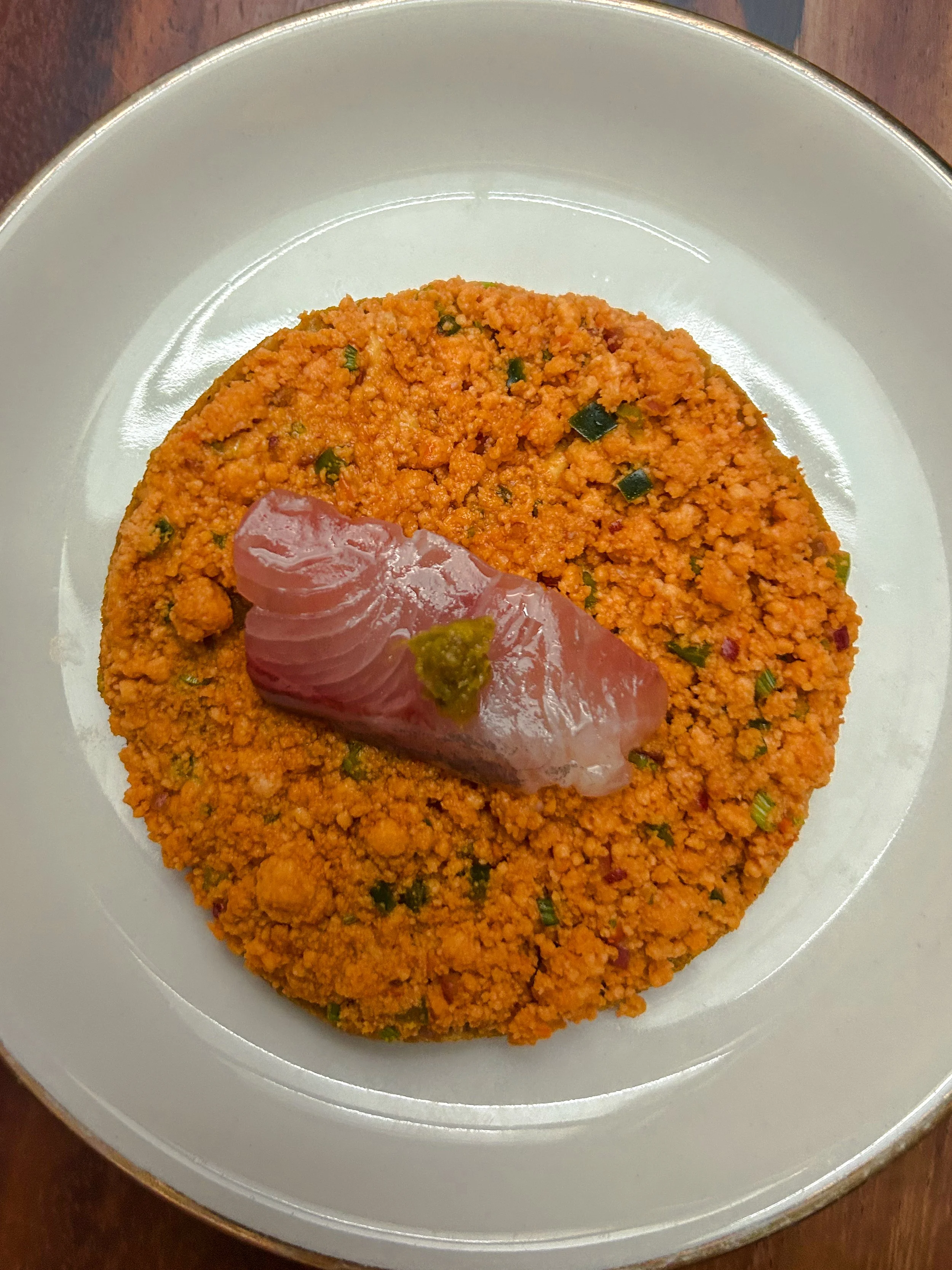 the fish minilla toast at two-Michelin star Pujol in Mexico City
