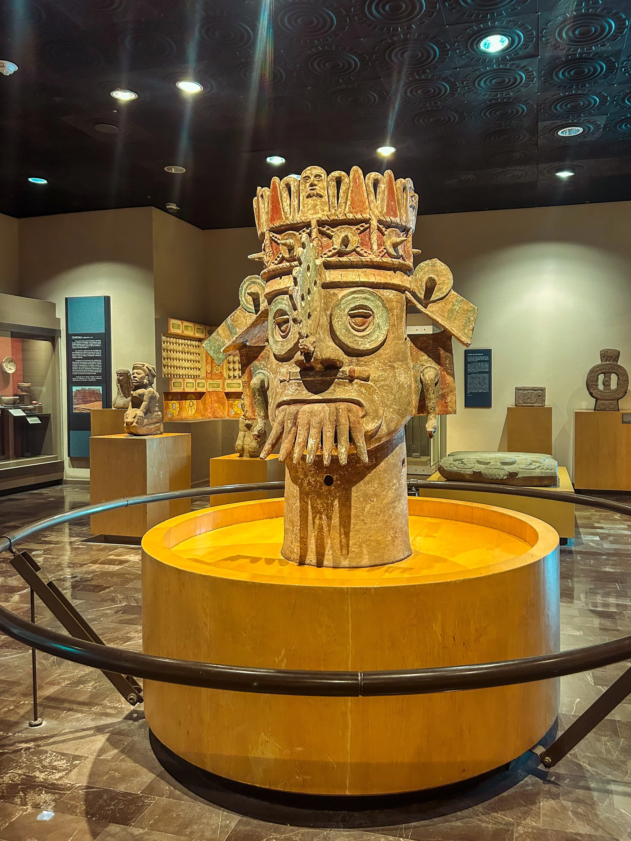 Large Artifact inside Mexico City's Anthropology Museum
