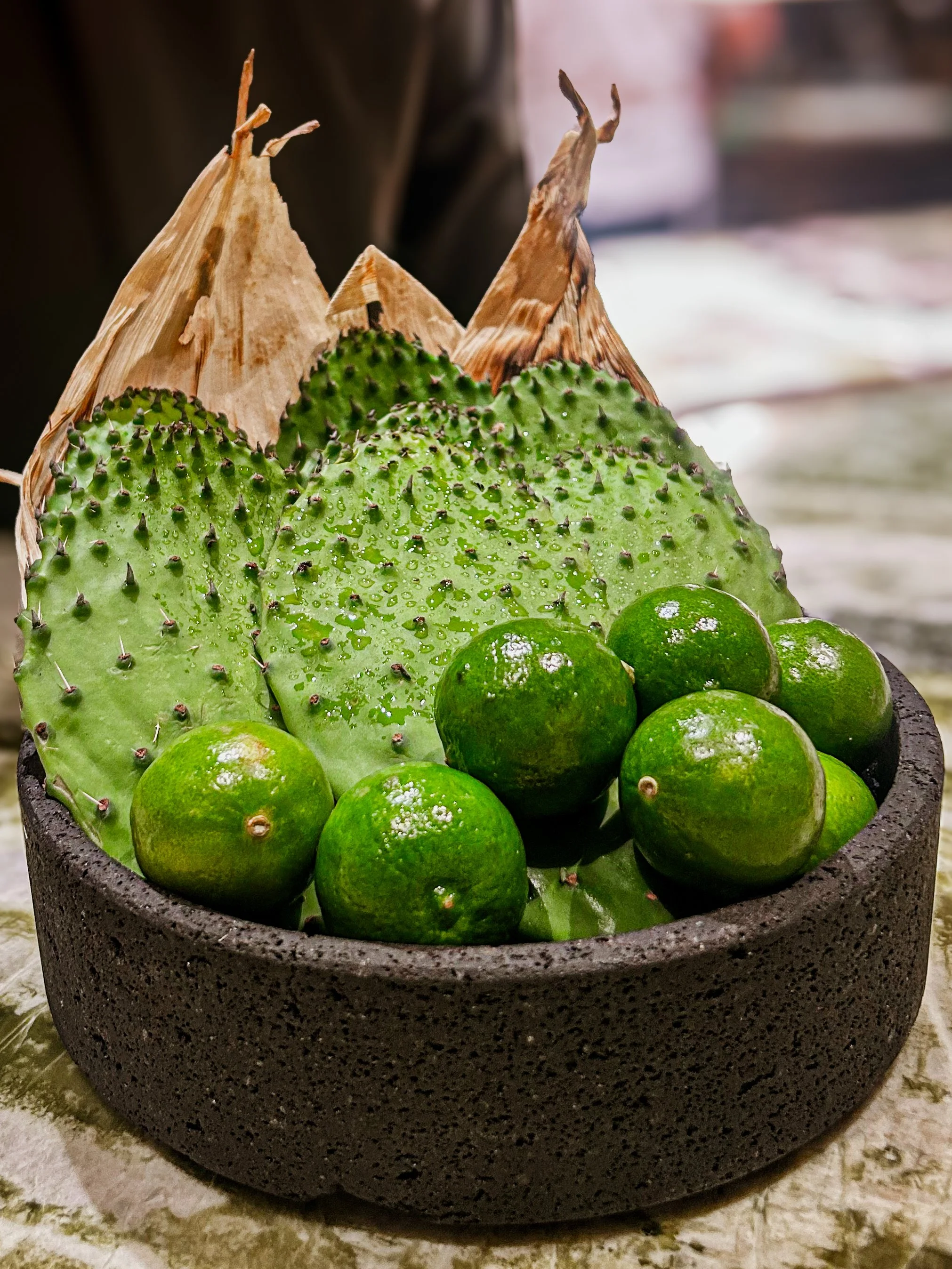 Cactus Paddle Sorbet at Quintonil