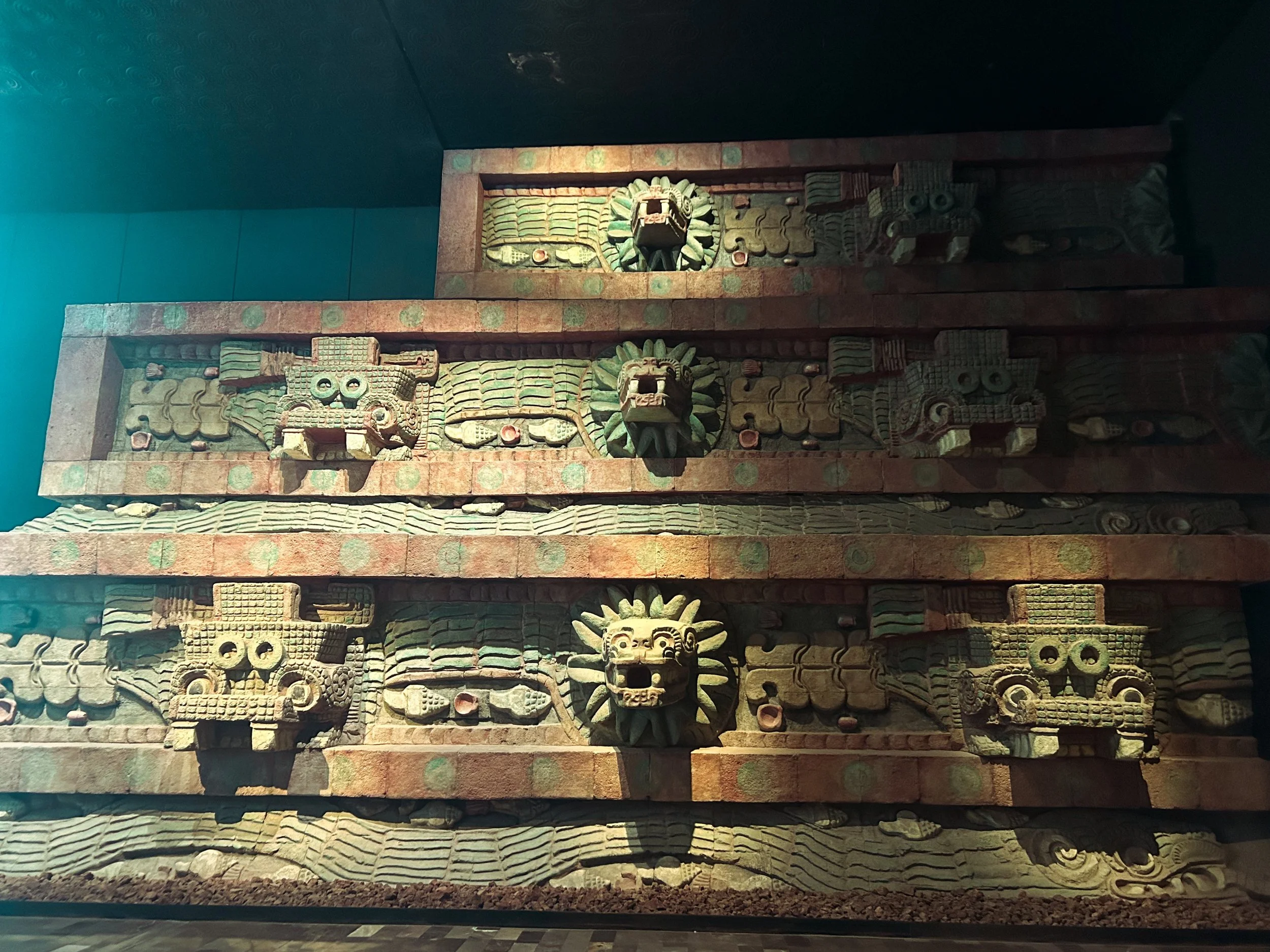 Ruin Artifact inside the Anthropology Museum in Mexico City
