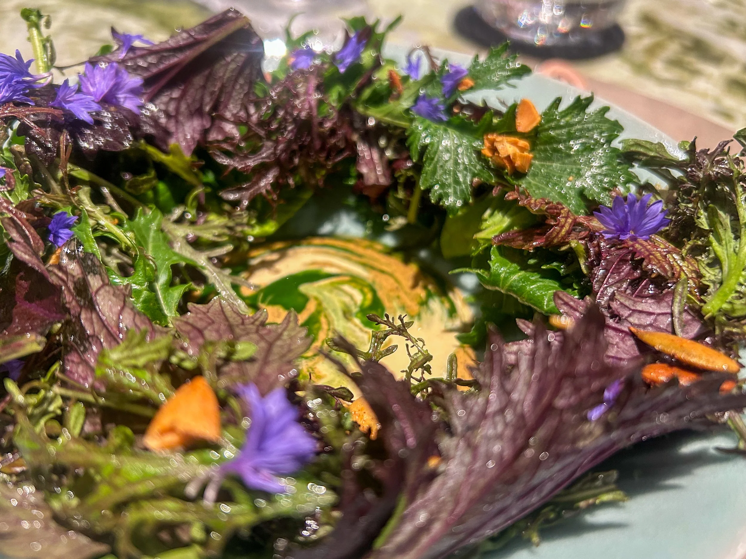 Lettuces at Quintonil in Mexico City