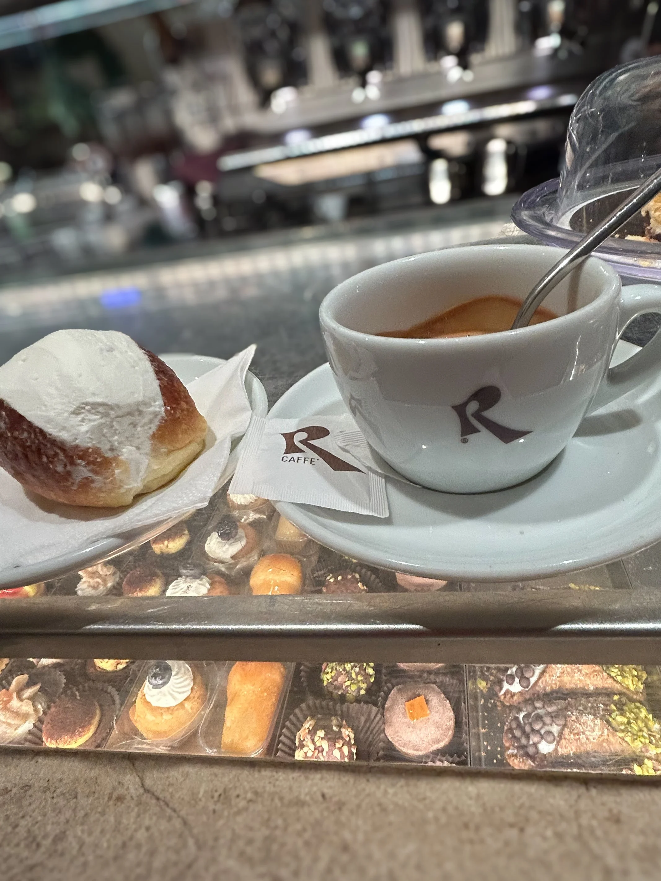 Maritozza Bun and Espresso at Roscioli Espresso Counter