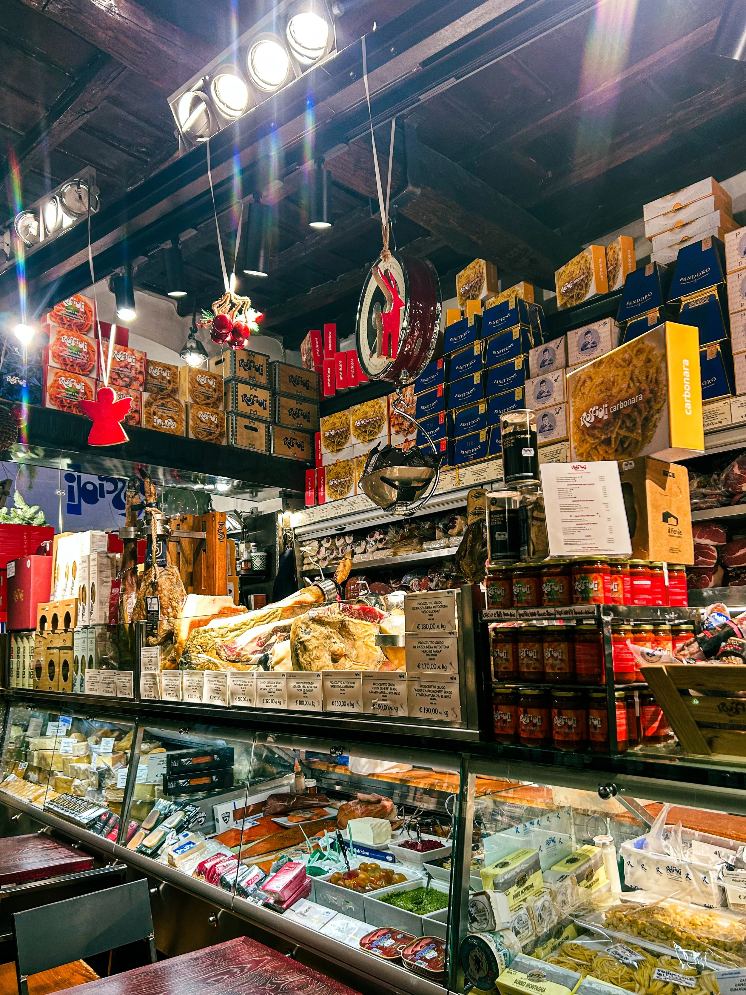 The Deli Counter at Roscioli Salumeria in Rome, Italy