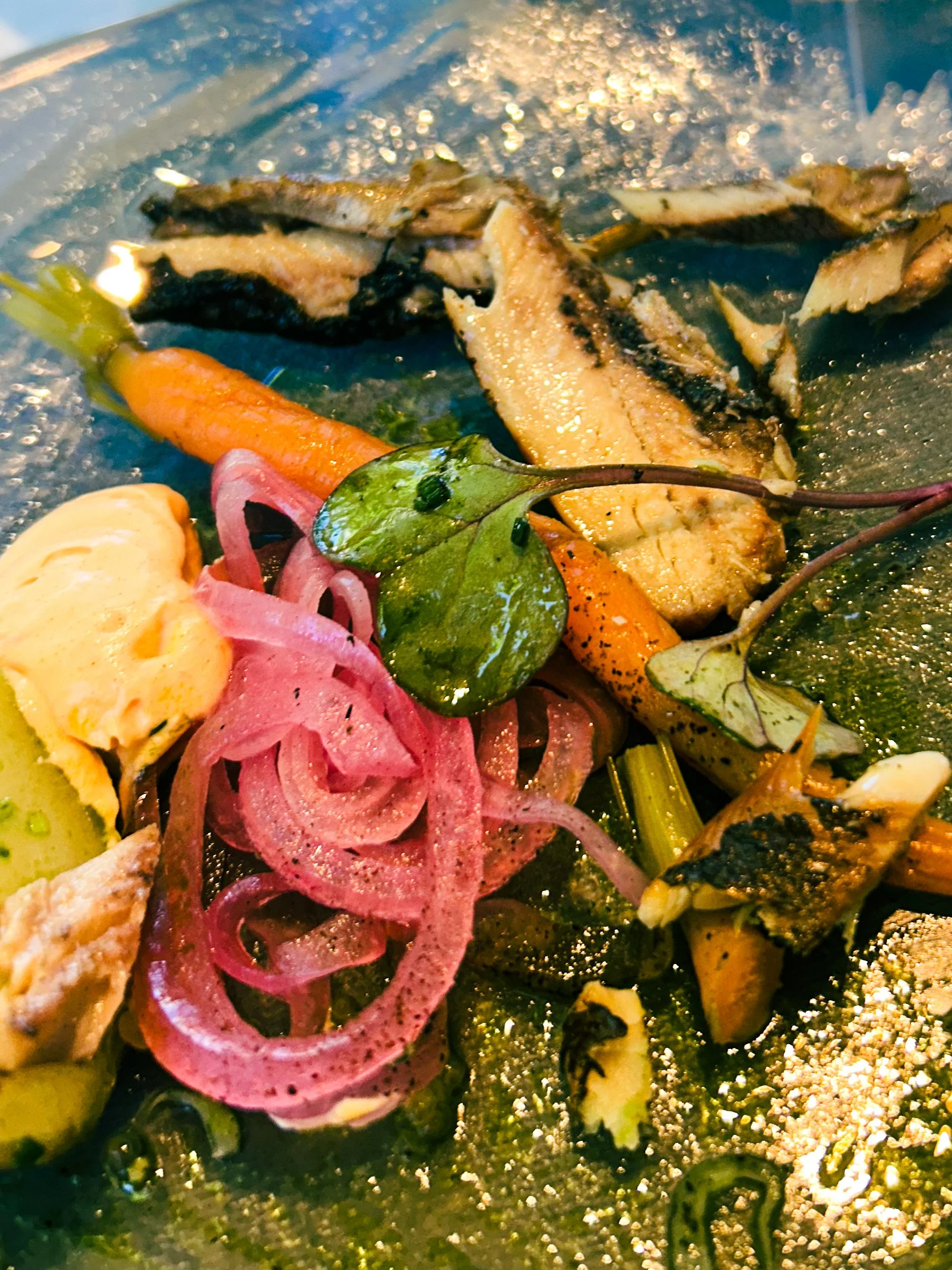 Smoked Fish Plate and Herring in Helsinki, Finland