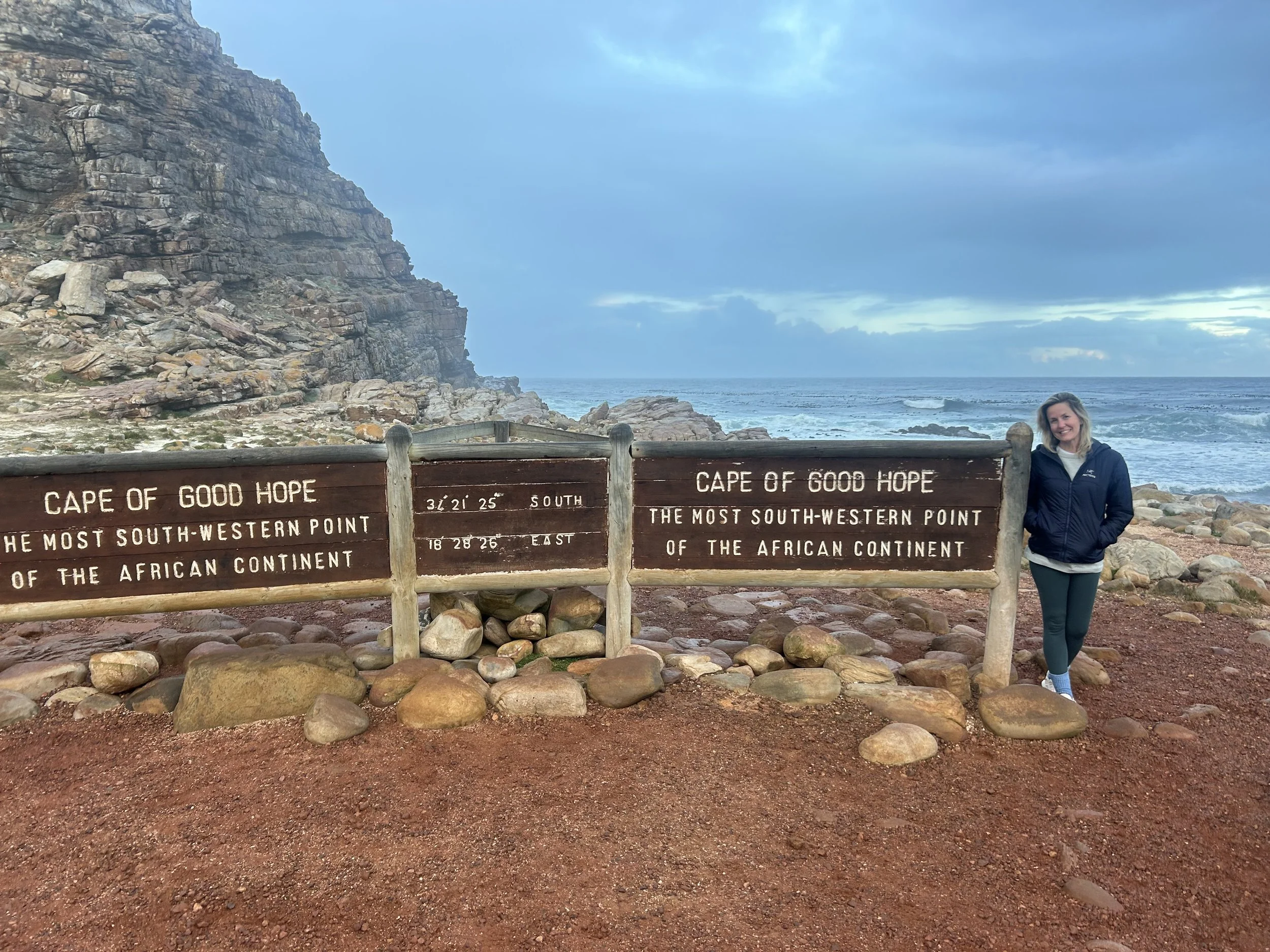 The sign at the Southwestern most tip of the Cape of Good Hope