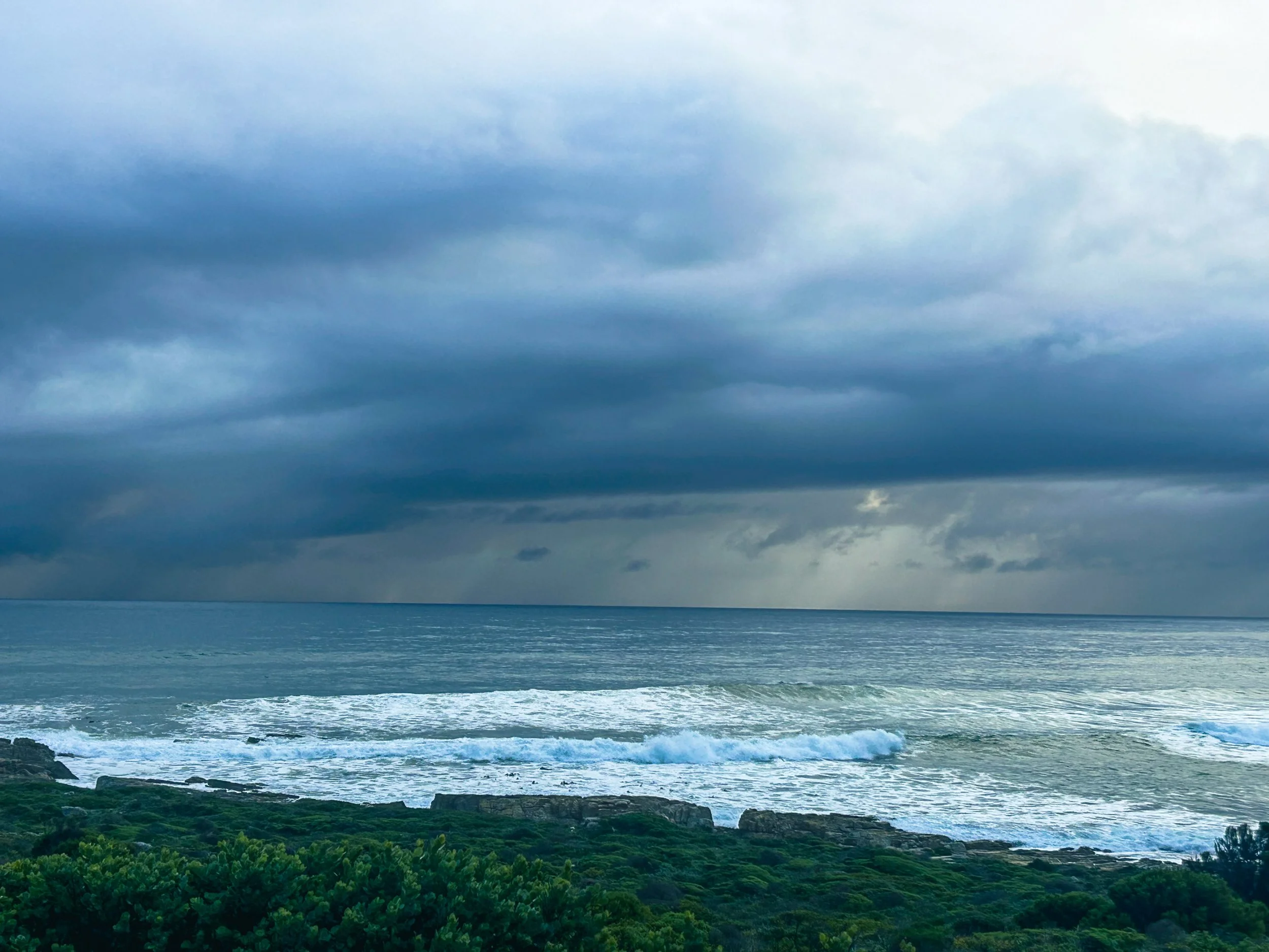 view of tempestuous ocean at the Cape of Good Hope, South Africa