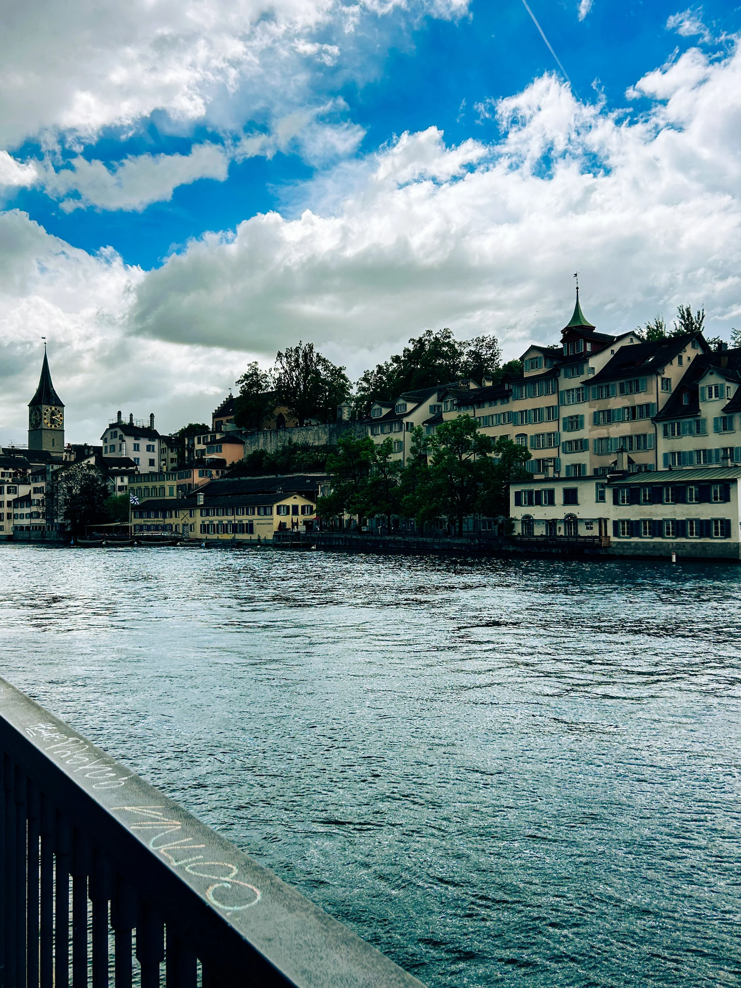 The Banks for the River in Zurich Switzerland