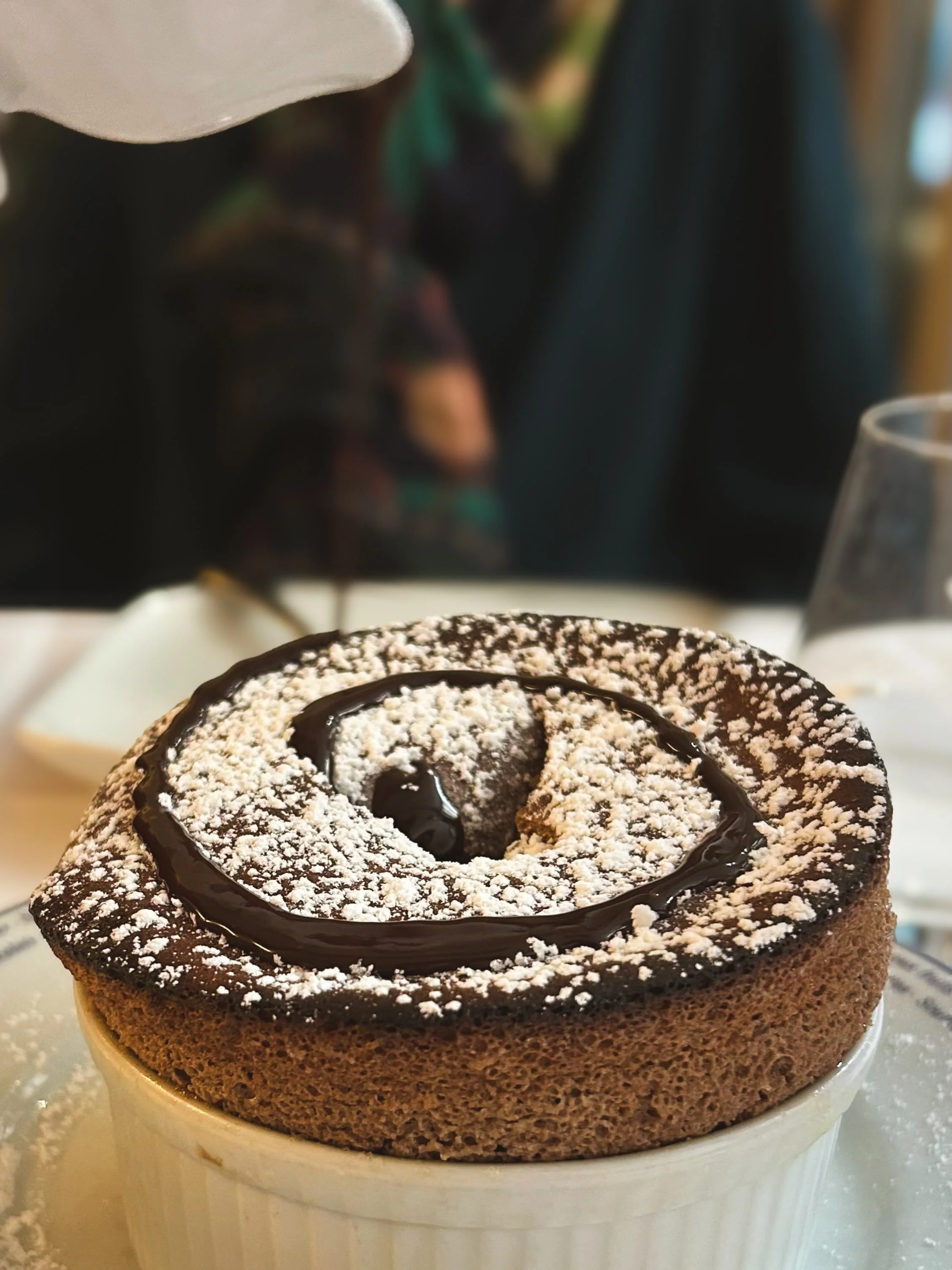 &ldquo;It was about this time when the ground below me shifted seismically.&rdquo; 

Underlined | Tessera 74: Confusing Pilot Lights for Beacons 

Chocolate Souffl&eacute;
Le Souffl&eacute; | Paris, France