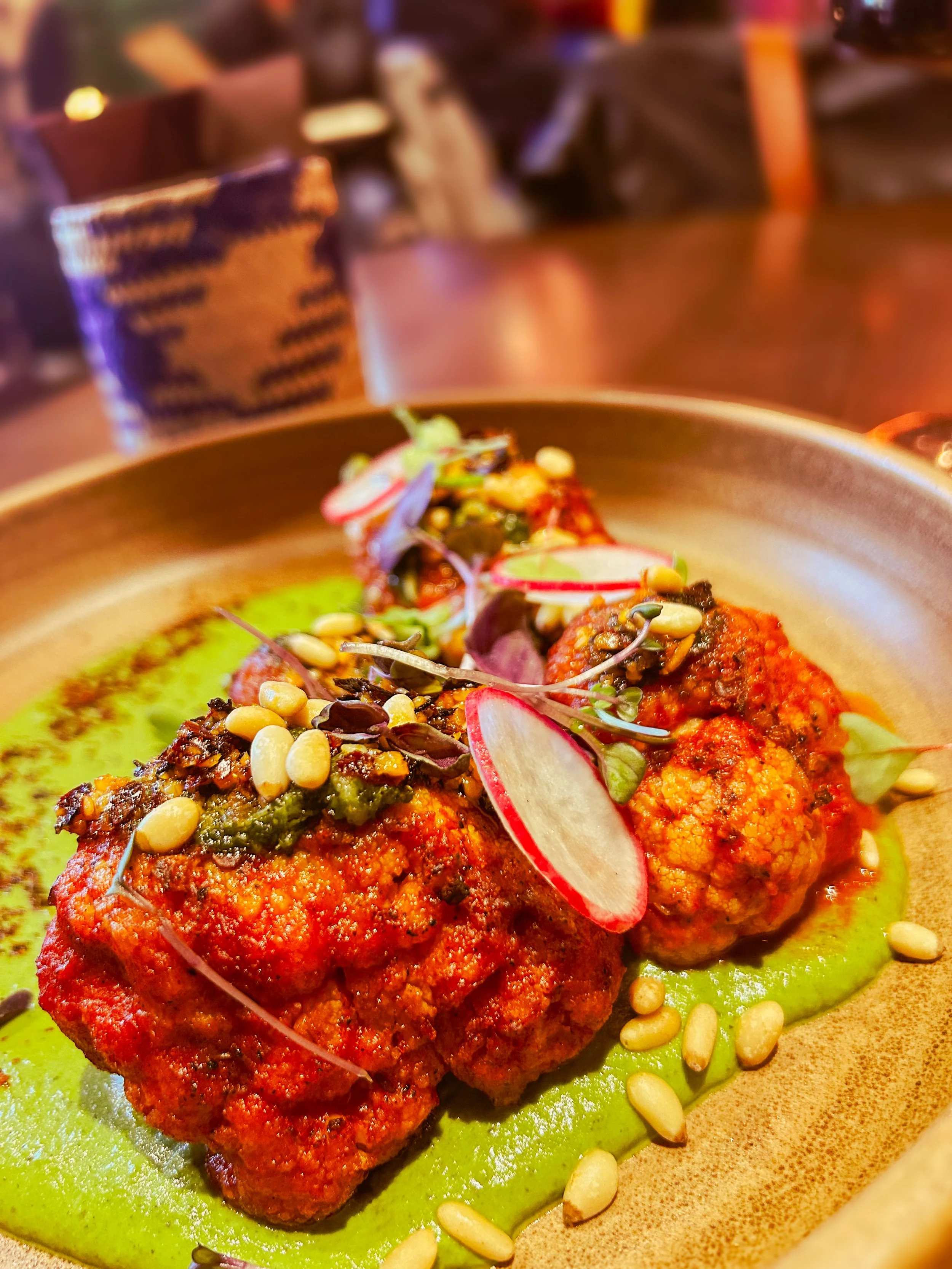 Roasted Cauliflower at El Gato Negro in Vilnius, Lithuania 