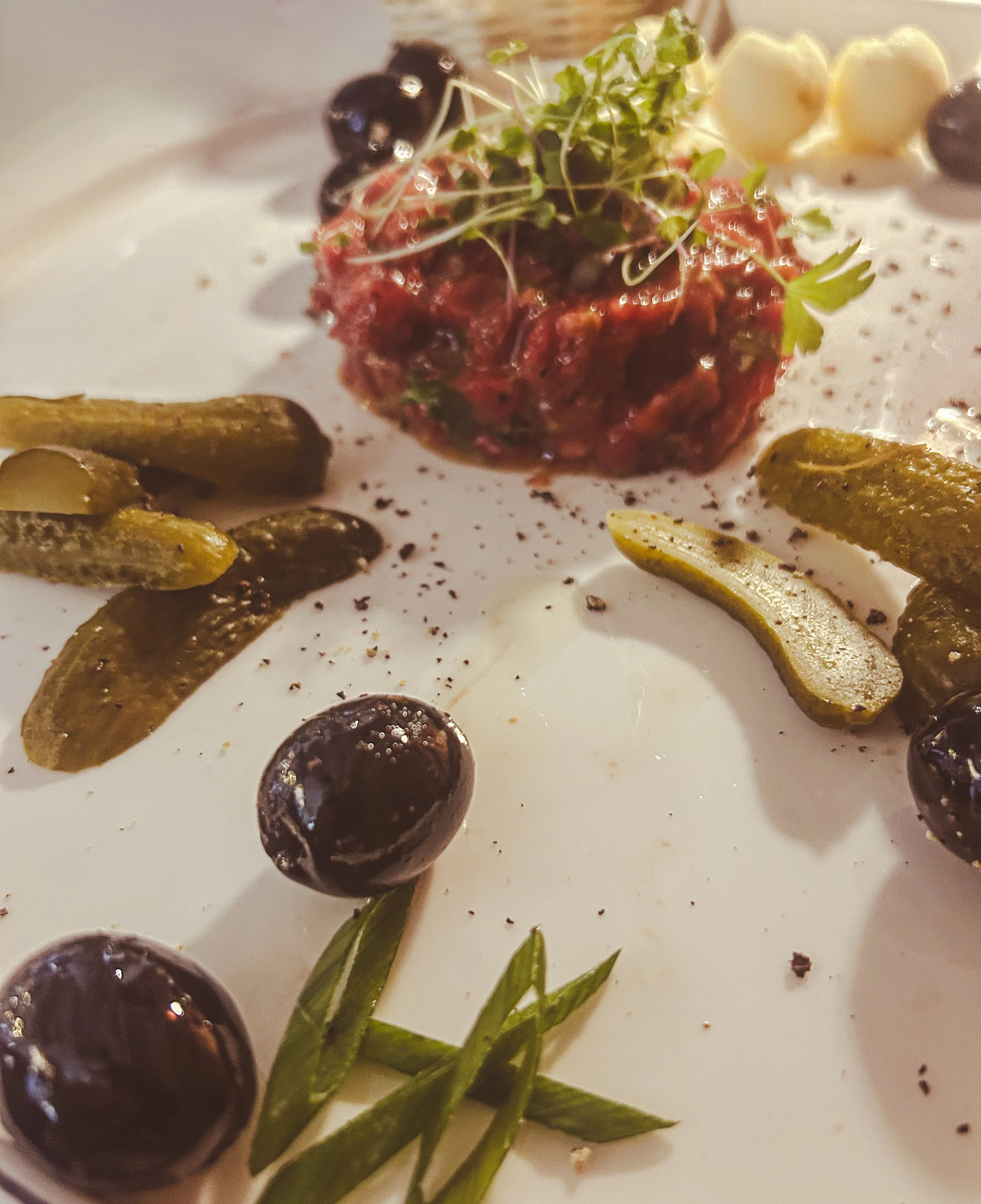 Steak Tartare at St Germain in Vilnius, Lithuania