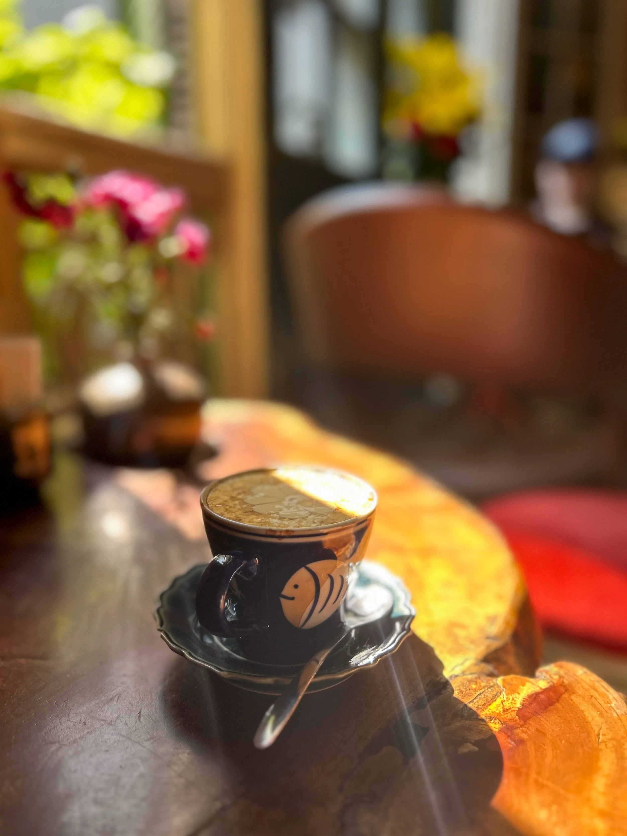PAIRINGS | Tessera x Taste
 &ldquo;Until it got me right where it wanted me.  Alert and aware.&rdquo; from Tessera Ed. 78 | Vilnius, Lithuania
 Paired with: Egg Coffee | Loading T Cafe| Hanoi, Vietnam 2024
 Travel is a journey | Not a series of disco