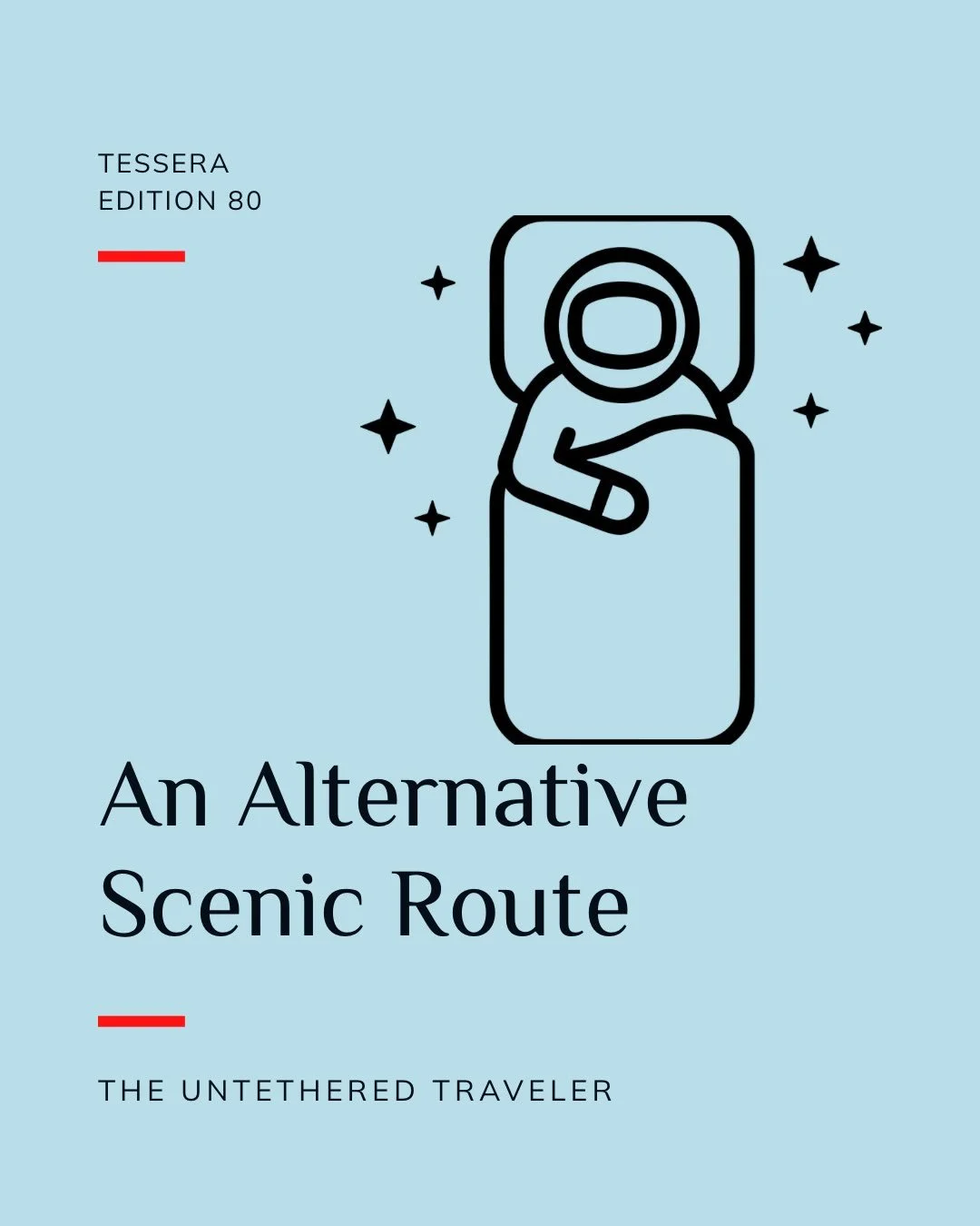 Sometimes you have to close your eyes to see what you&rsquo;ve been missing.

Now live Tessera Ed. 80:  An Alternative Scenic Route. Read from link in bio.

#IntentionalTravel #TesseraMoments #UntetheredTraveler