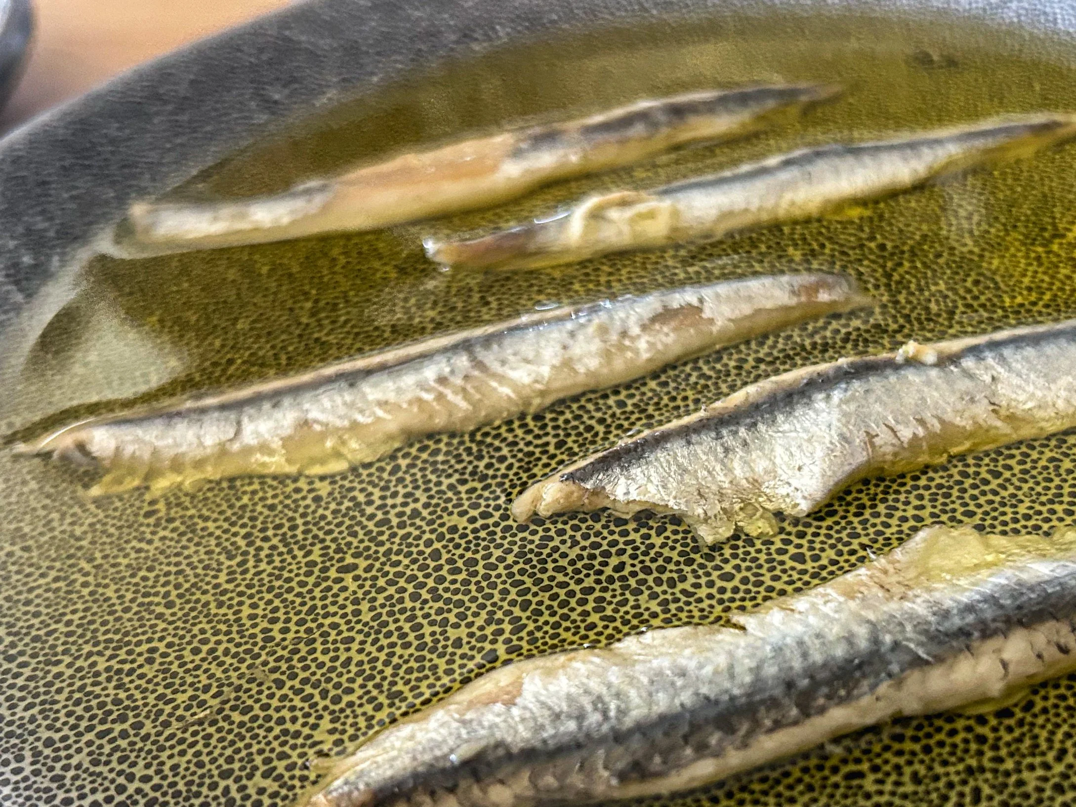 anchovies in olive oil at Londo in Christchurch, New Zealand