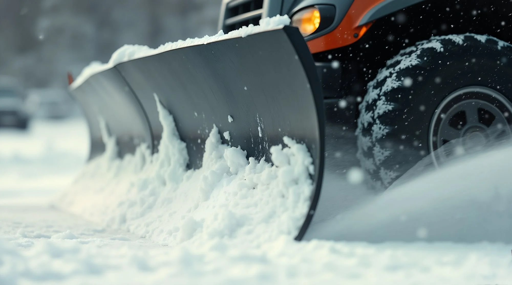 commercial snow removal in Dansville NY parking lot