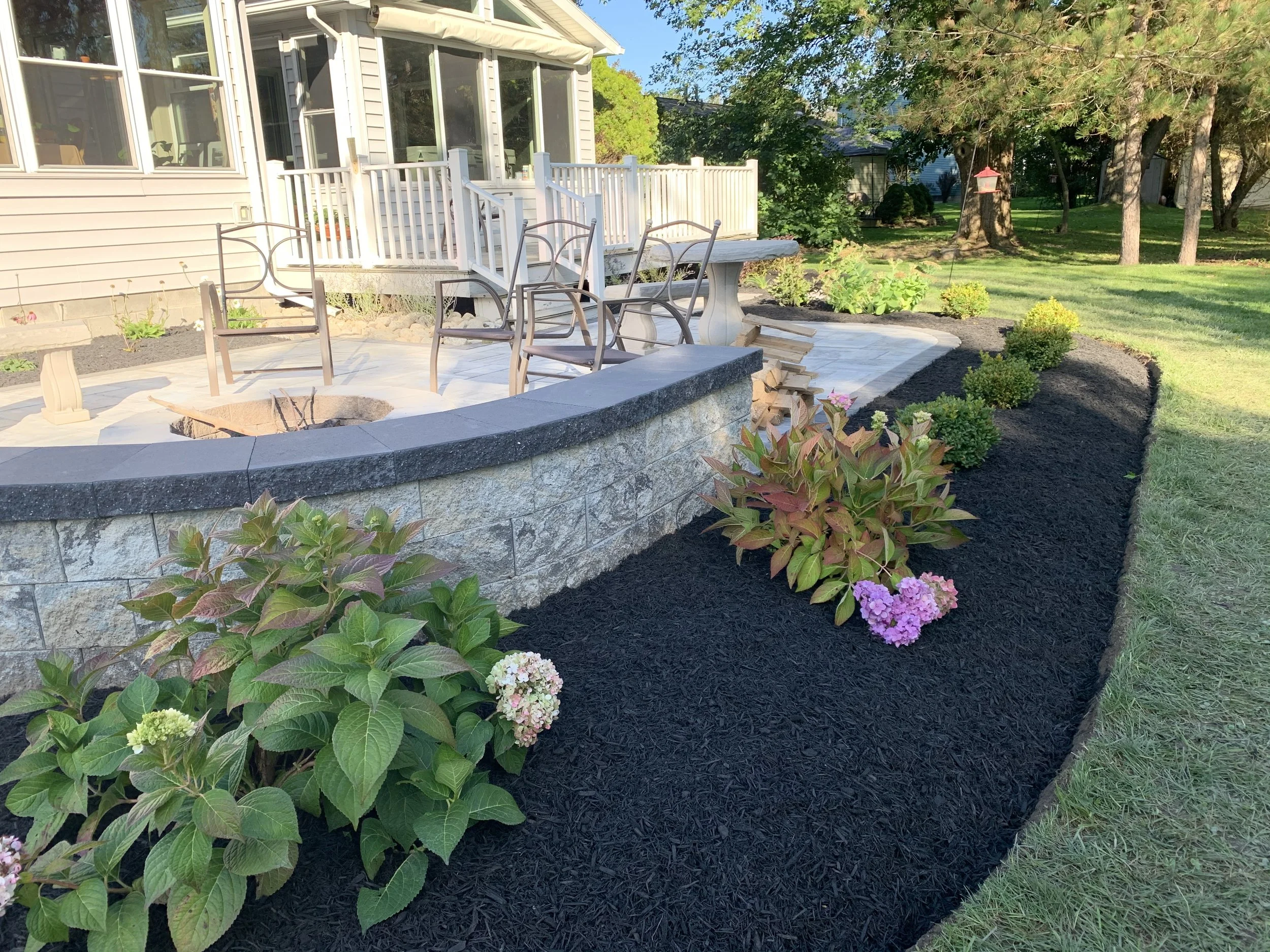 patio and mulching lima ny