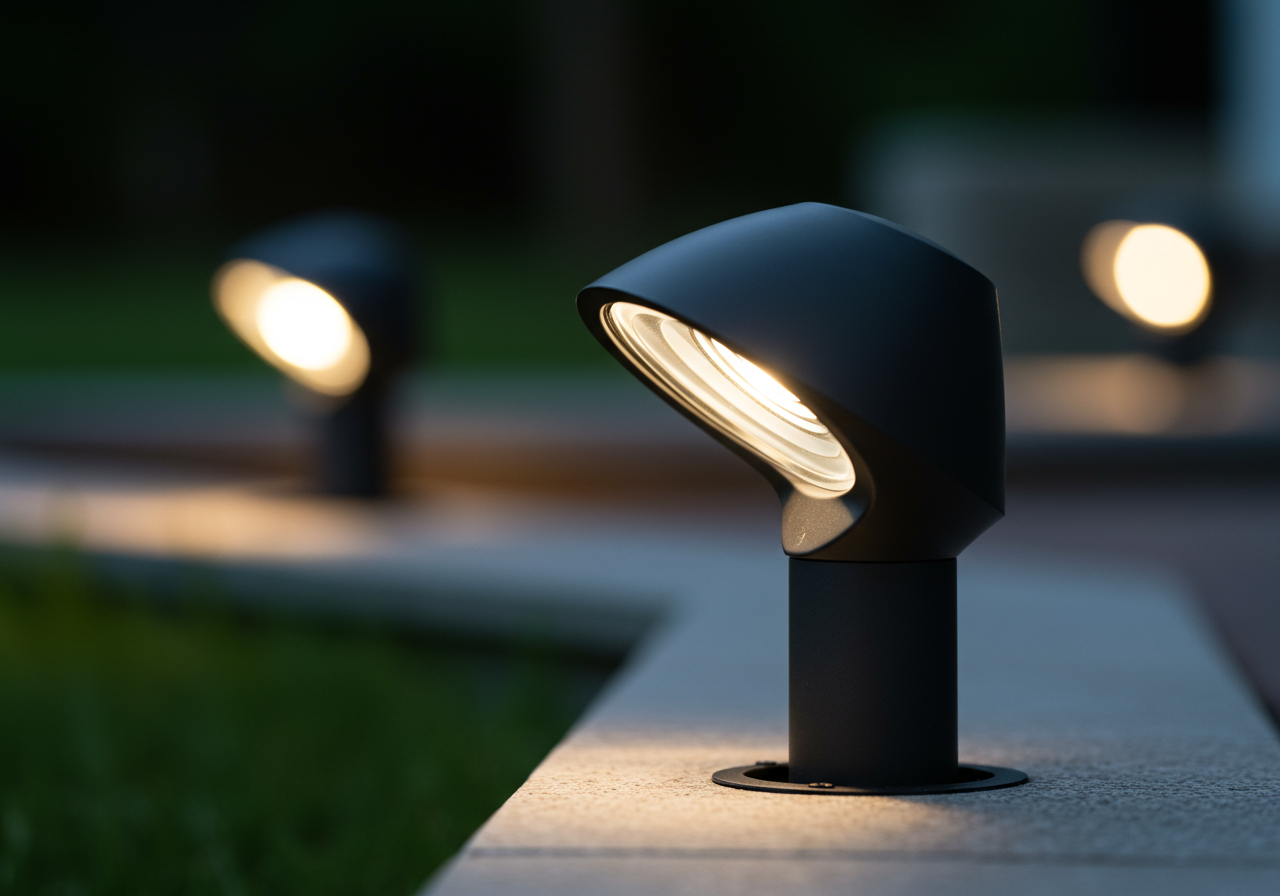 App-controlled LED landscape lighting in Genesee County, NY