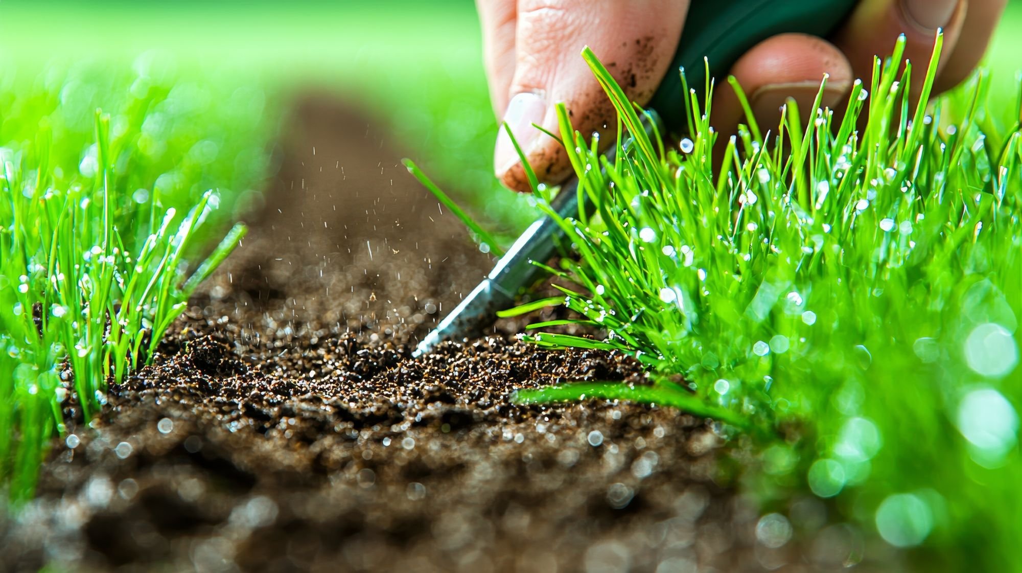 Mulched flower beds with weed control and seasonal detailing in Livingston County, NY